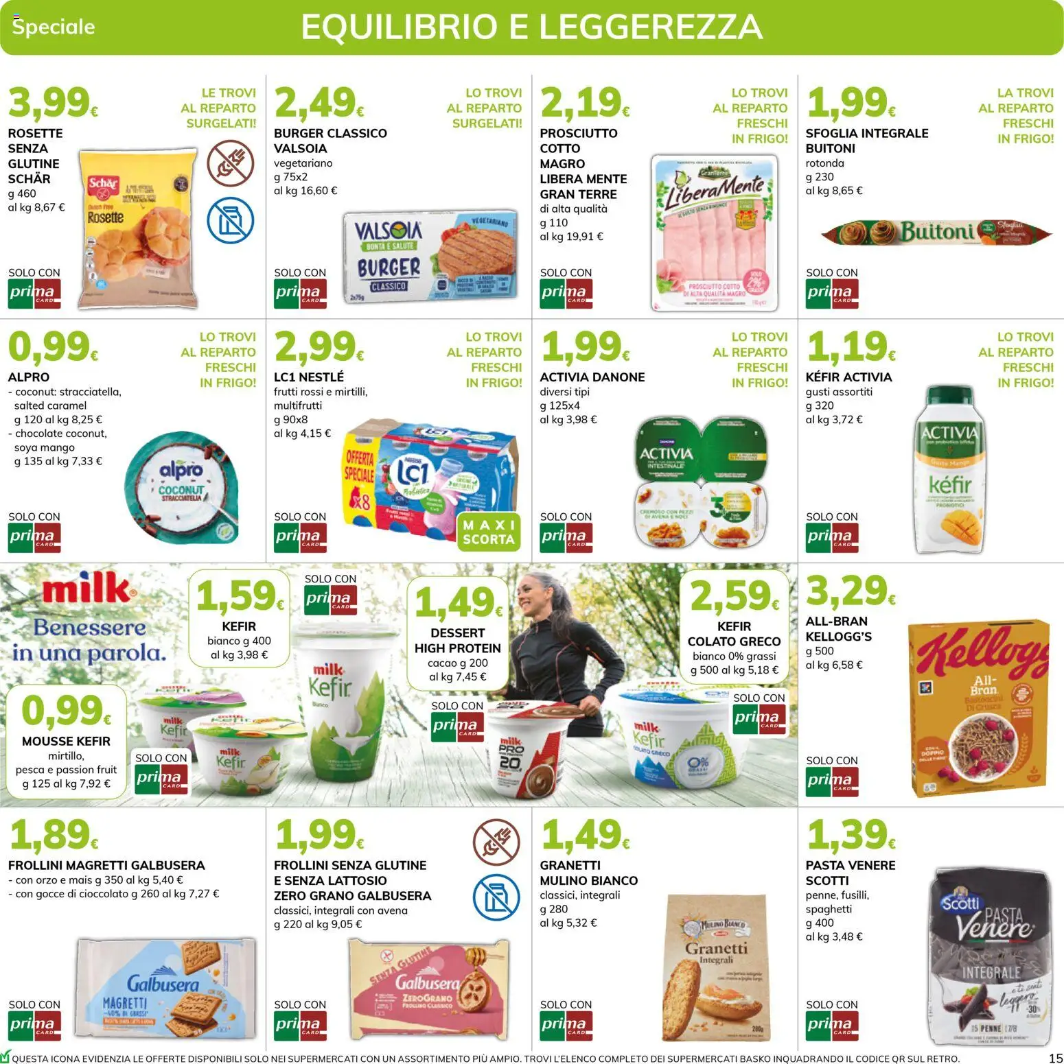 Volantino Basko del 11.11.2025 | Pagina: 15 | Prodotti: Prosciutto, Pasta, Noci, Penne