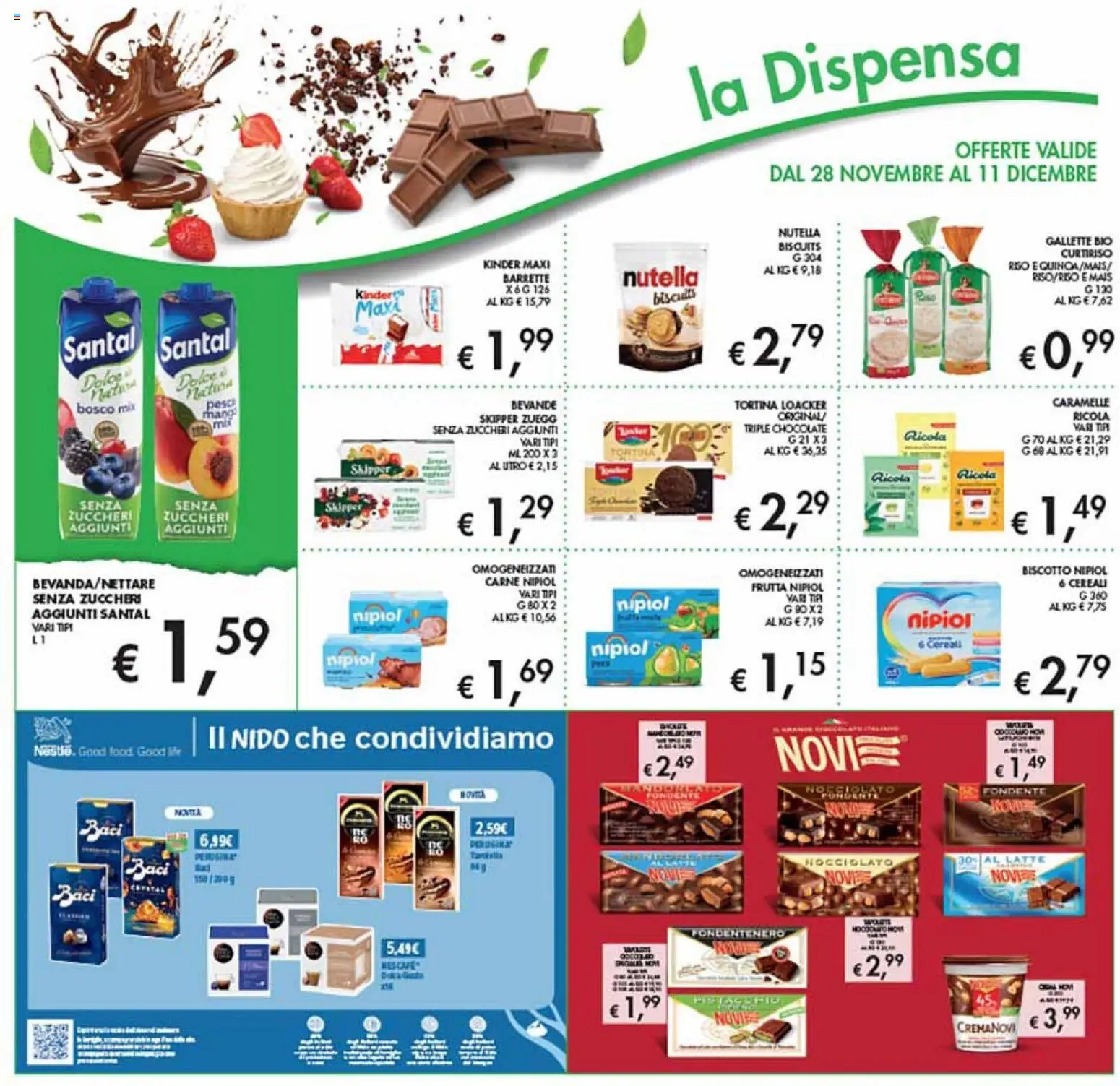 Volantino Coal del 28.11.2025 | Pagina: 15 | Prodotti: Cereali, Pesca, Nutella, Mais