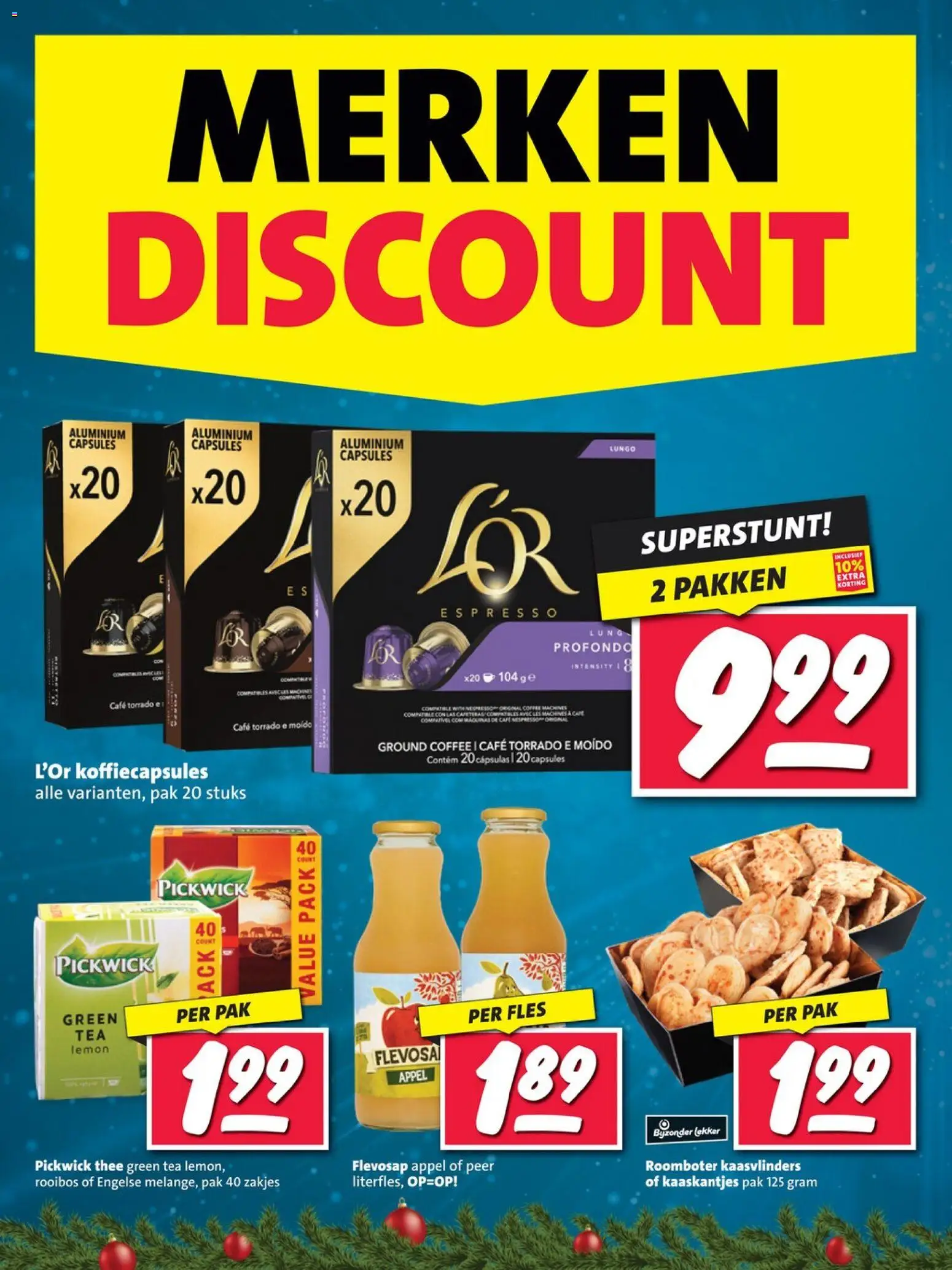 {H1} | Pagina: 18 | Producten: Koffiecapsules, Fles, Appel, Peer