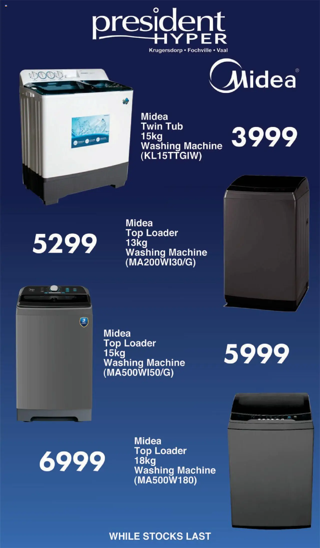 President Hyper Midea Specials │ valid from 01.05.2025 | Page: 1 | Products: Washing machine