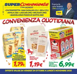 Anteprima del volantino SuperConveniente Gela/Avola/Lascari/Caltanissetta catalogo valido a partire dal 24.10.2025