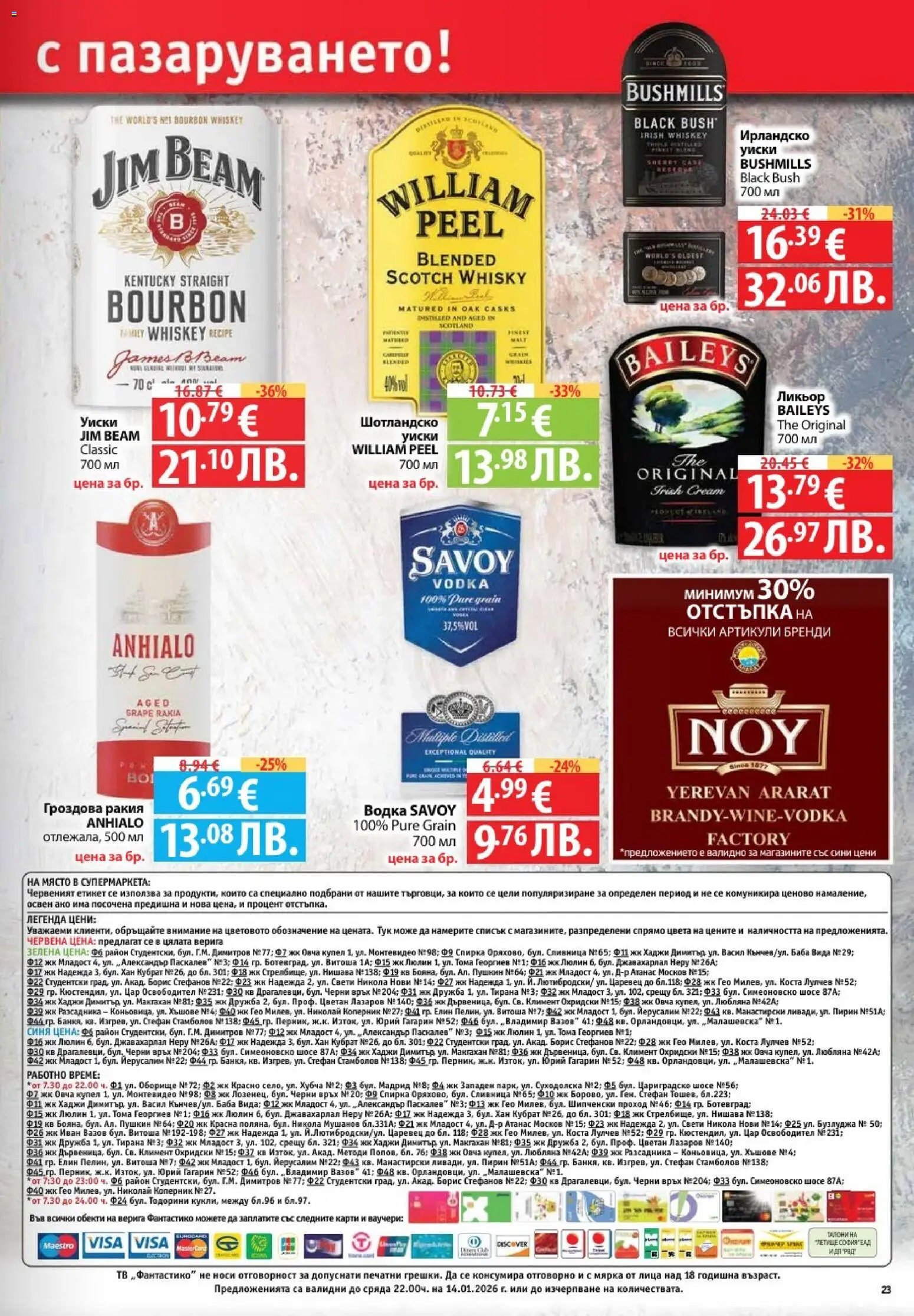 {H1} | Страница: 23 | Продукти: Водка, Тв, Бренди, Гроздова ракия