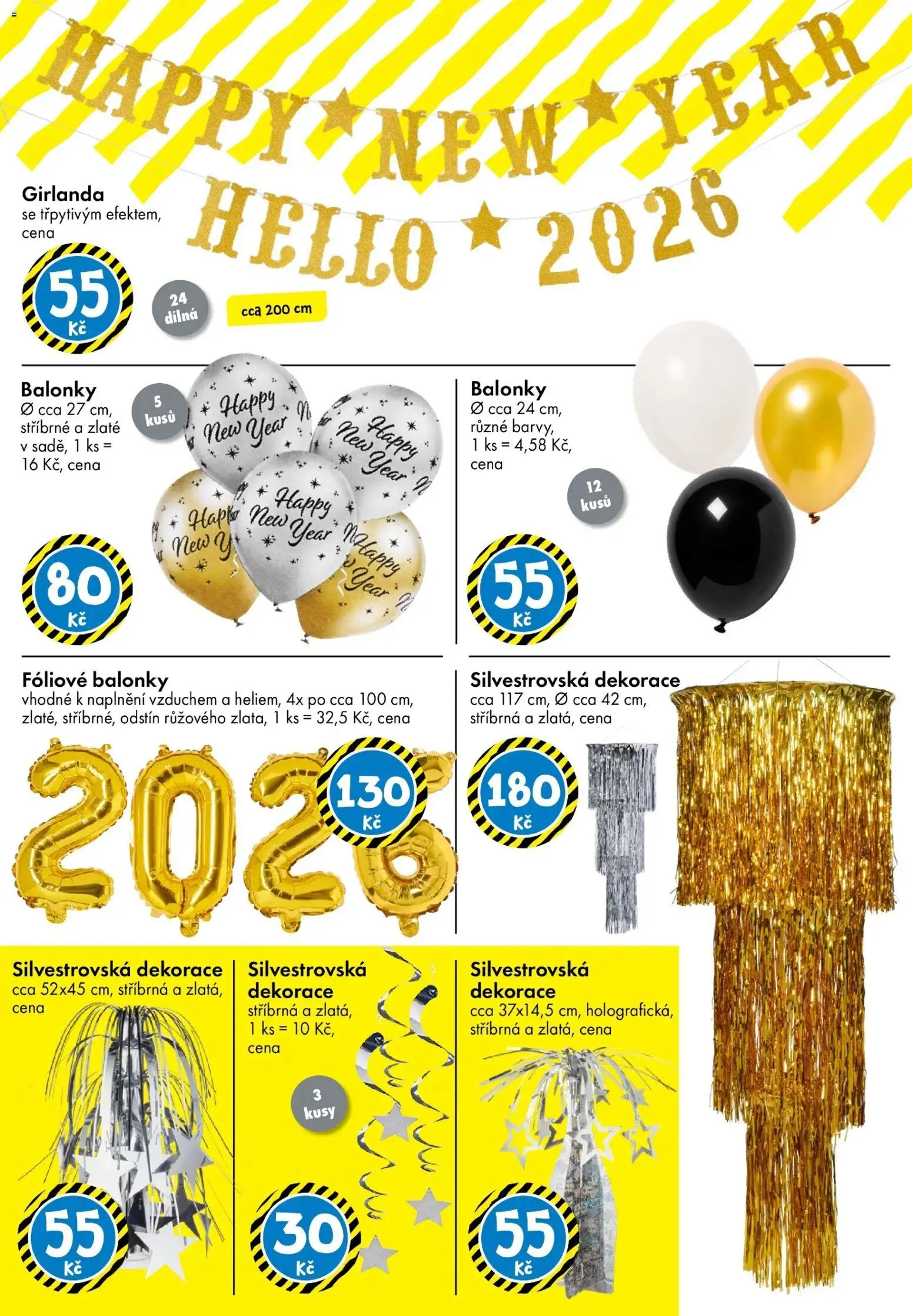 TEDi leták od 12.12.2025 | Strana: 3 | Produkty: Balonky, Girlanda, Dekorace