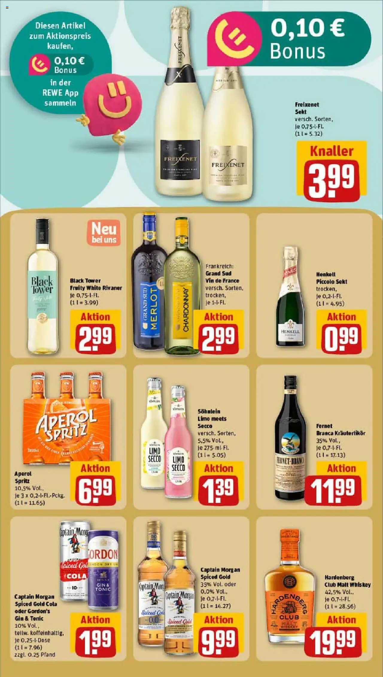 Rewe prospekt Unna	 - gültig ab dem 13.07.2025 | Seite: 18 | Produkte: Gordon's gin, Freixenet, Merlot, Whiskey