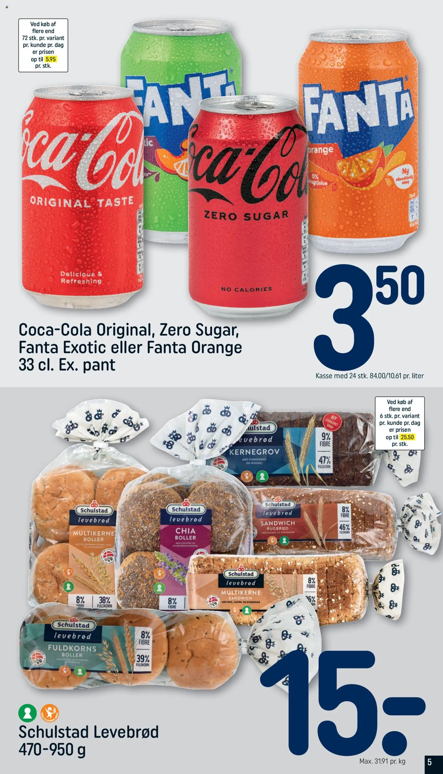 Rema 1000 tilbudsavis – gyldig fra 01.03.2026 | Side: 5 | Produkter: Fanta, Rugbrød