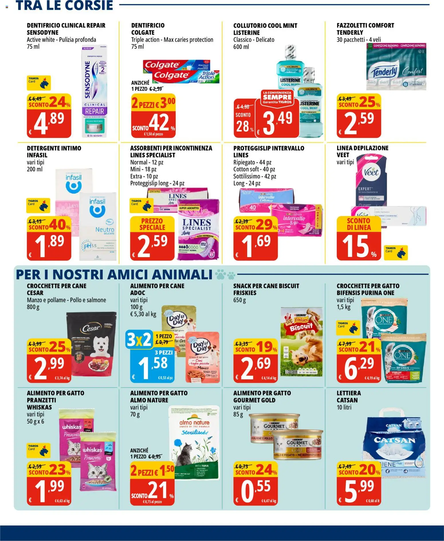 Volantino Tigros del 07.04.2026 | Pagina: 21 | Prodotti: Pollo, Collutorio, Detergente intimo, Fazzoletti
