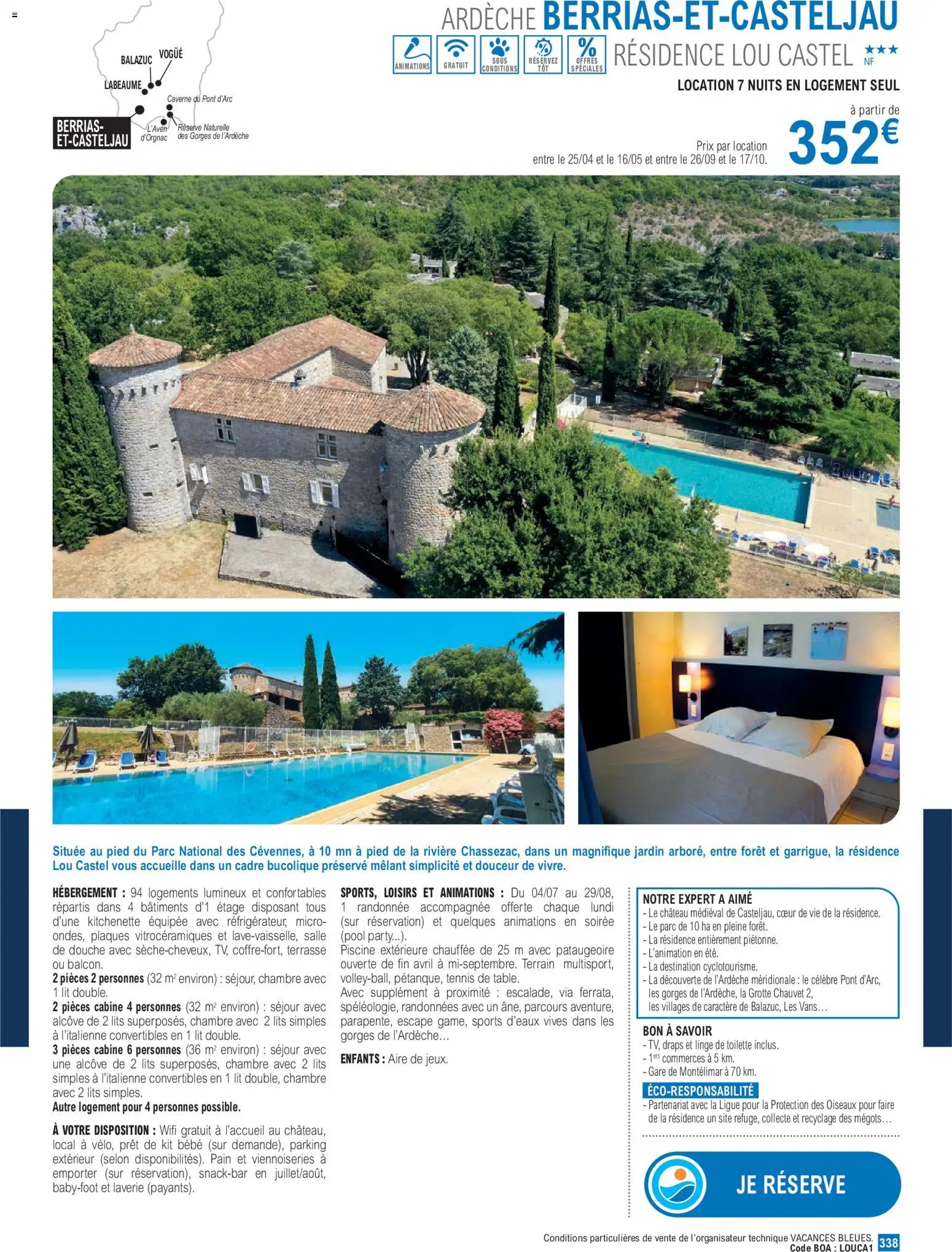 {H1} | Page: 338 | Produits: Lit, Douche, Viennoiseries, Pain