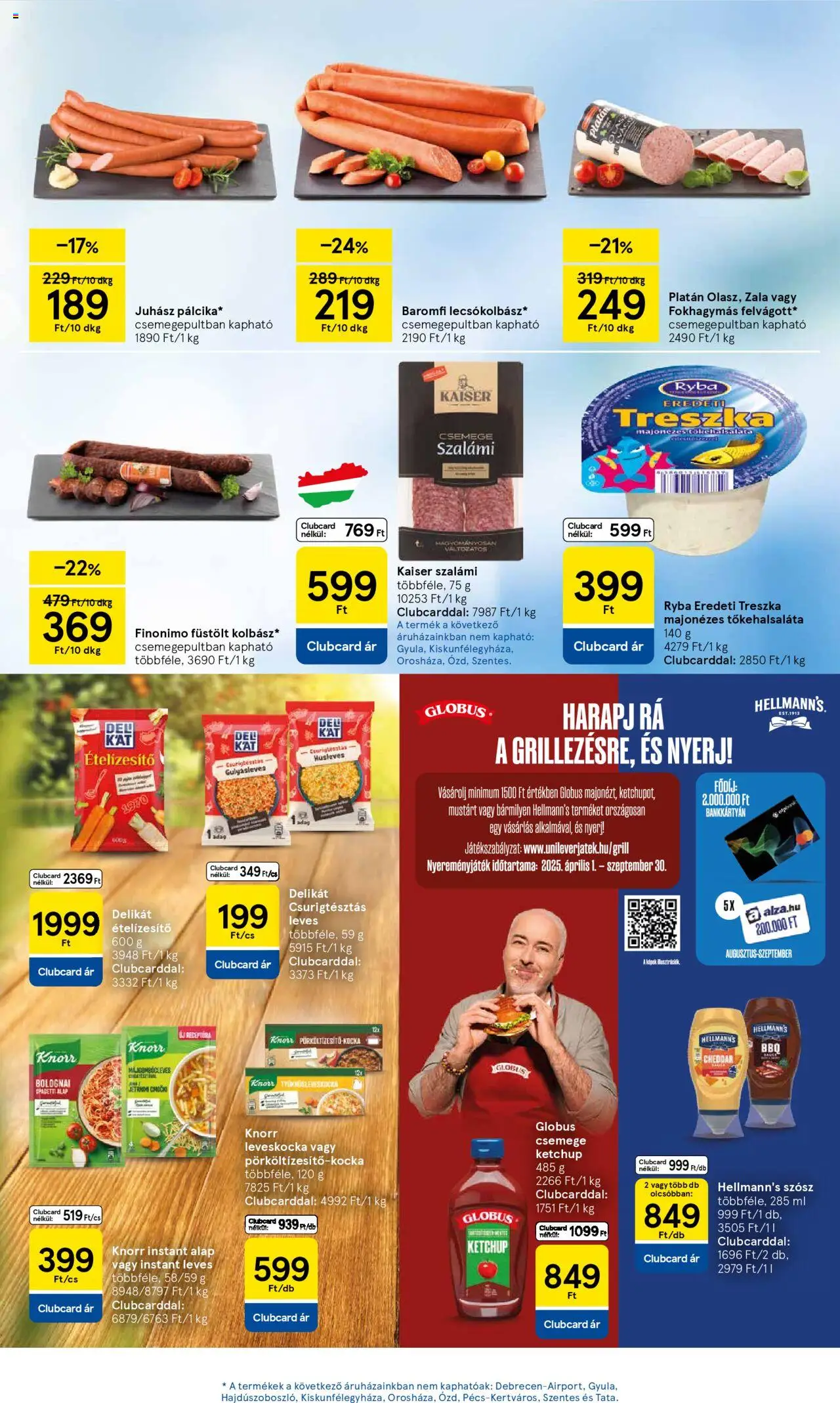 Tesco akciós ujság - amely érvényes a következő dátumtól: 28.08.2025 | Oldal: 19 | Termékek: Spagetti, Leveskocka, Cheddar, Szósz