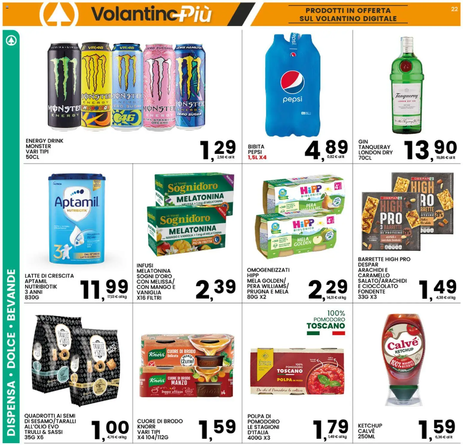 Volantino Interspar del 20.04.2026 | Pagina: 22 | Prodotti: Ketchup, Mango, Pera, Arachidi