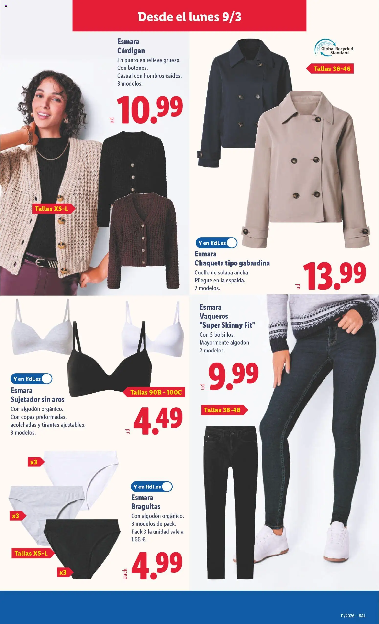 Lidl folleto de bazar │ válido desde el 09.03.2026 | Página: 13 | Productos: Chaqueta