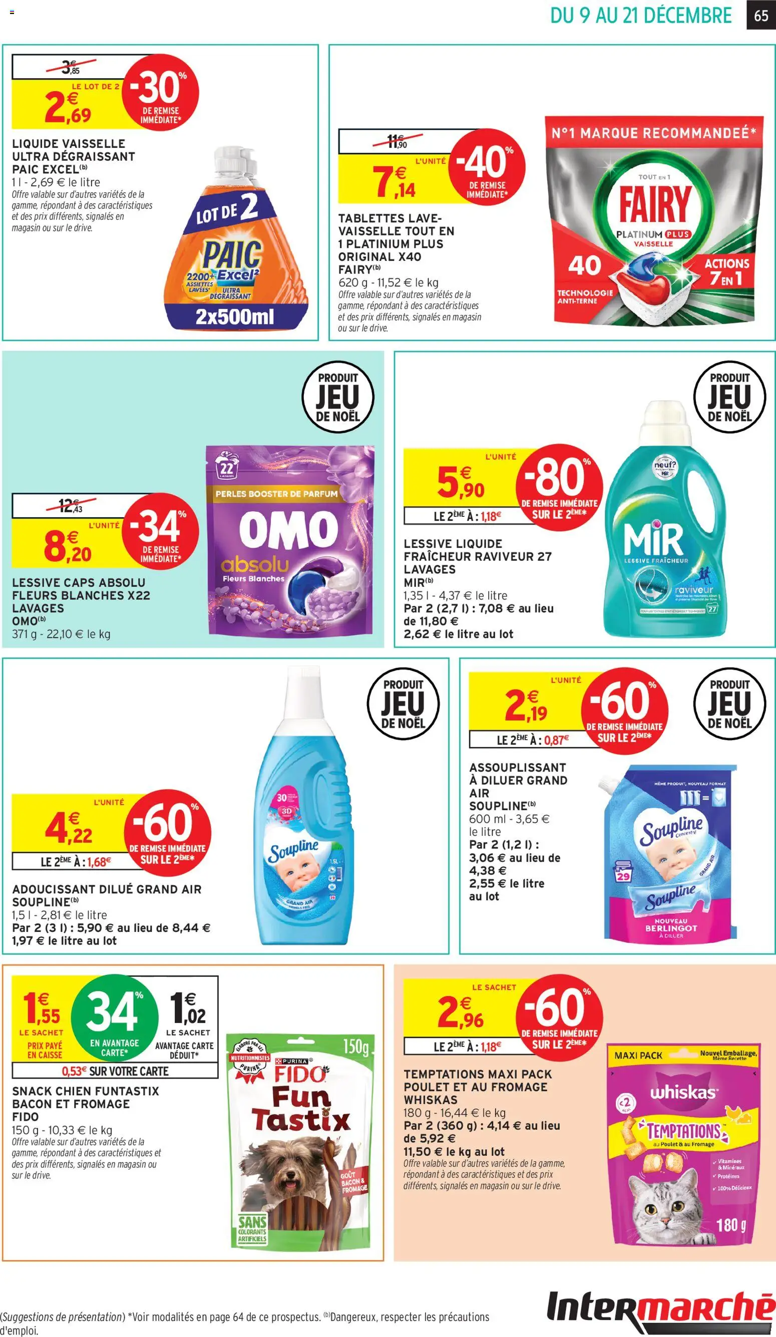 {H1} | Page: 65 | Produits: Fairy, Lessive Liquide, Adoucissant, Lessive