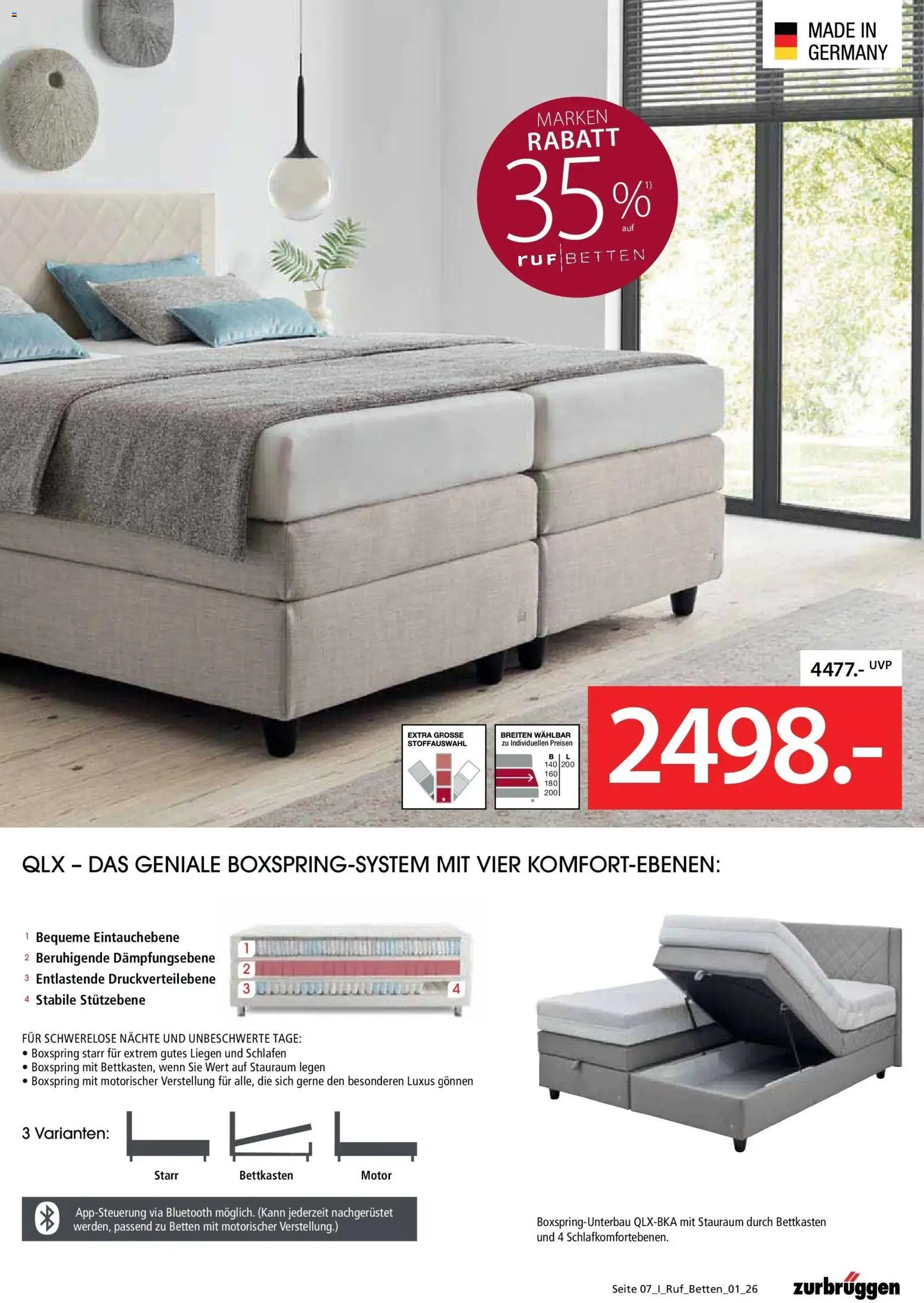 Zurbrüggen Ruf Betten Spezial – gültig ab 17.04.2026 | Seite: 7