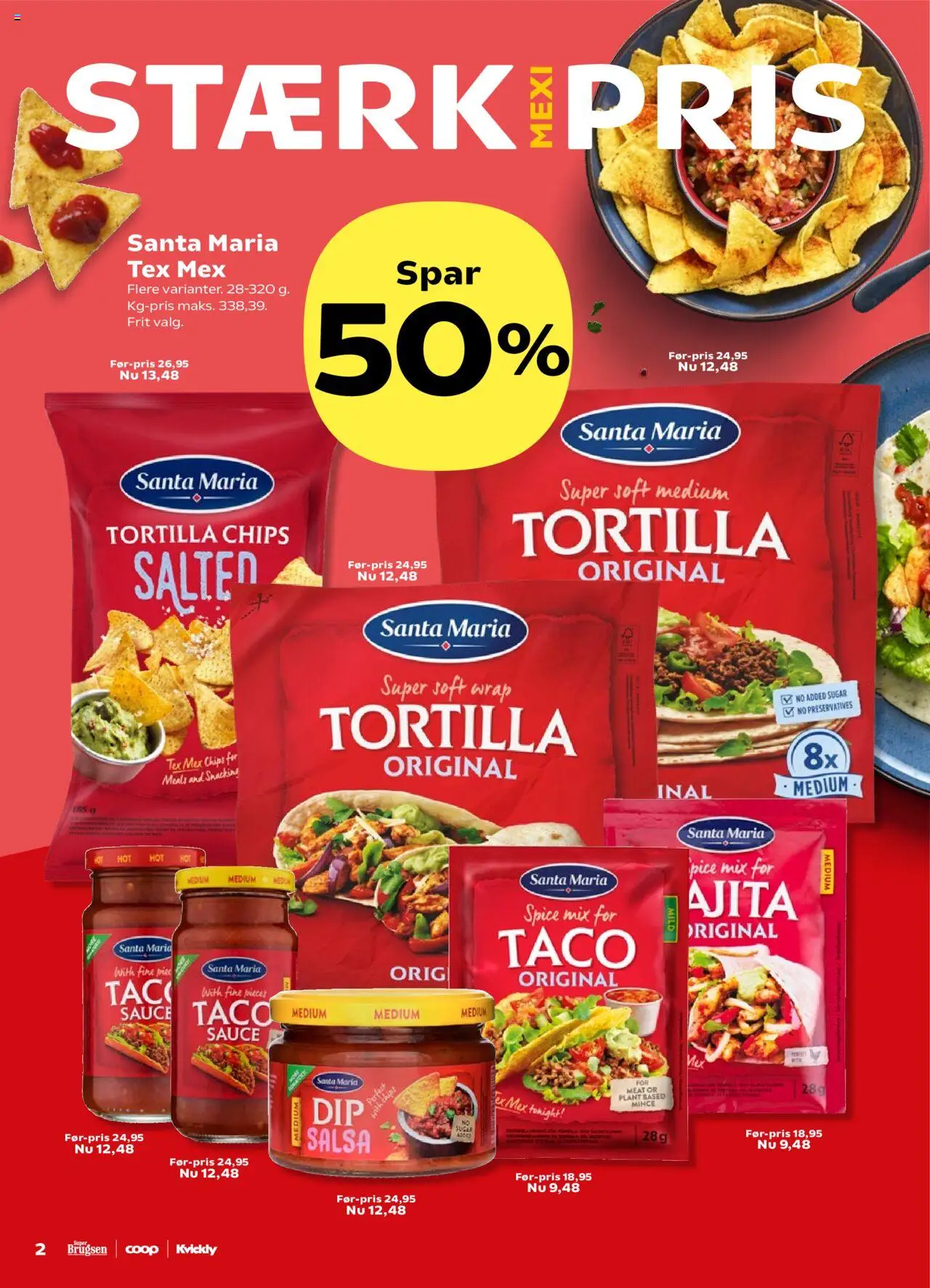 Kvickly tilbudsavis – gyldig fra 19.09.2025 | Side: 2 | Produkter: Chips, Salsa, Taco