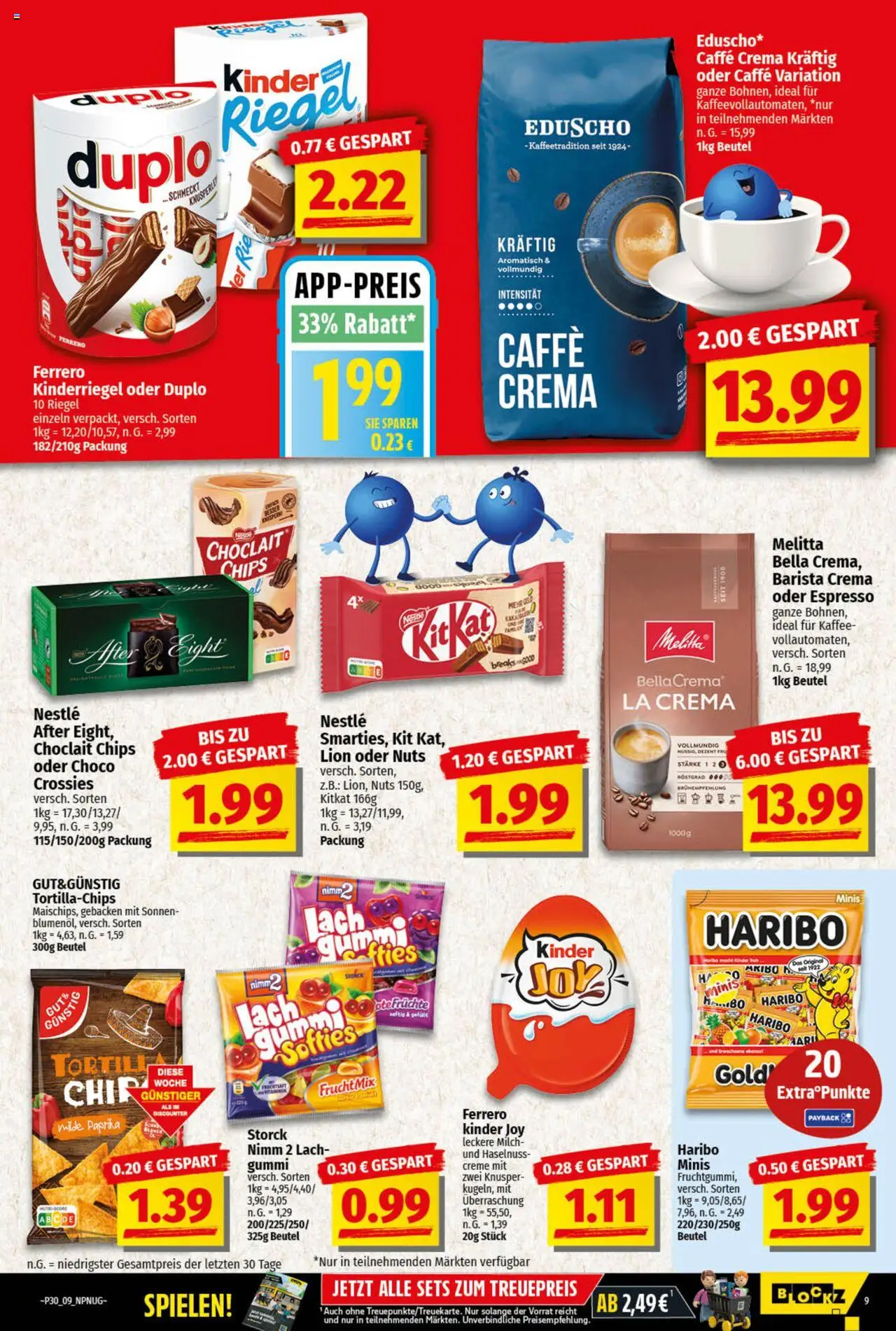 nah & gut Prospekt 	 - gültig ab dem 21.07.2025 | Seite: 9 | Produkte: Melitta, Haribo, Kaffee, Chips