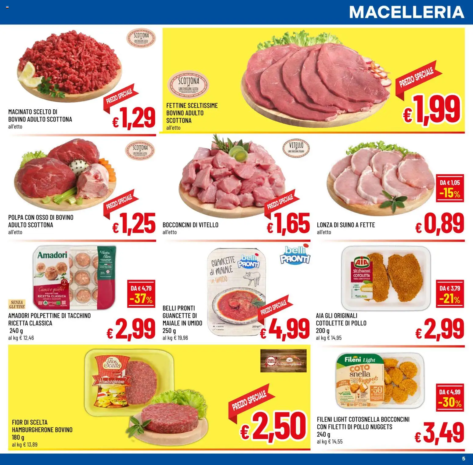 Volantino A&O del 02.01.2026 | Pagina: 5 | Prodotti: Bovino, Maiale, Suino, Tacchino