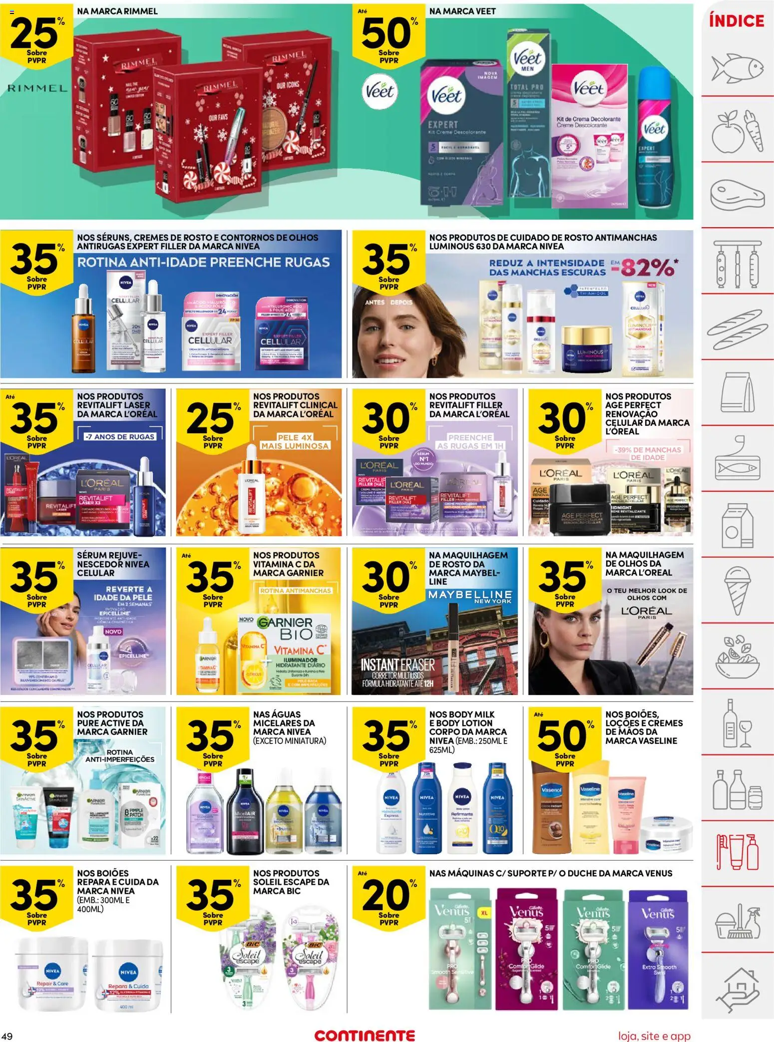 Continente folheto │ válido de 16.12.2025 | Página: 49 | Produtos: Maquilhagem, Sérum, Descolorante, Creme