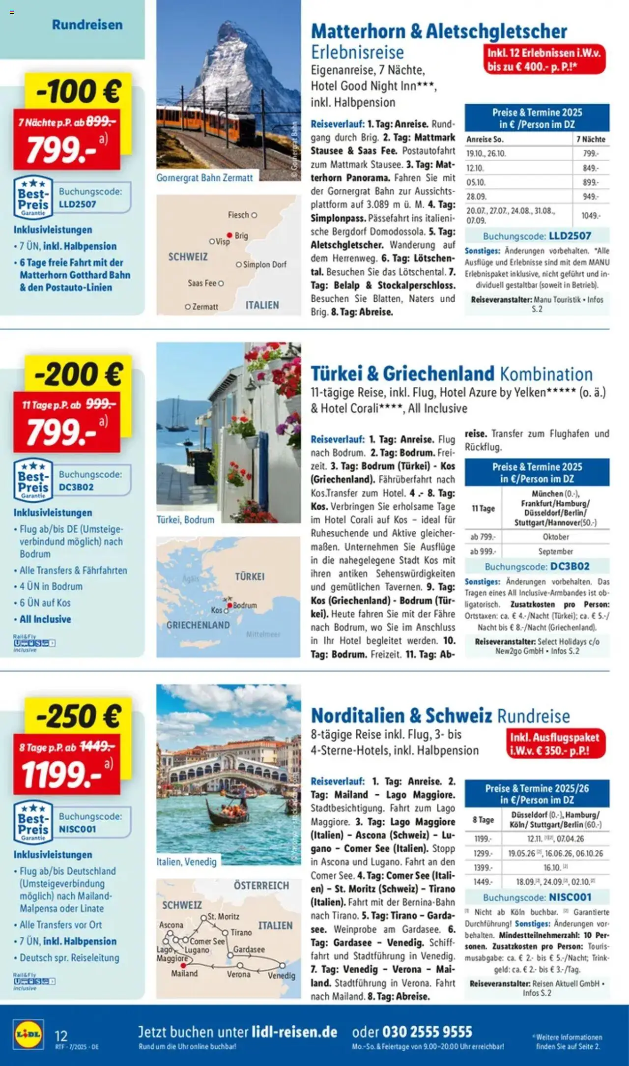 Lidl Reisen - Themenprospekt - gültig ab dem 11.07.2025 | Seite: 12 | Produkte: Tür, Uhr