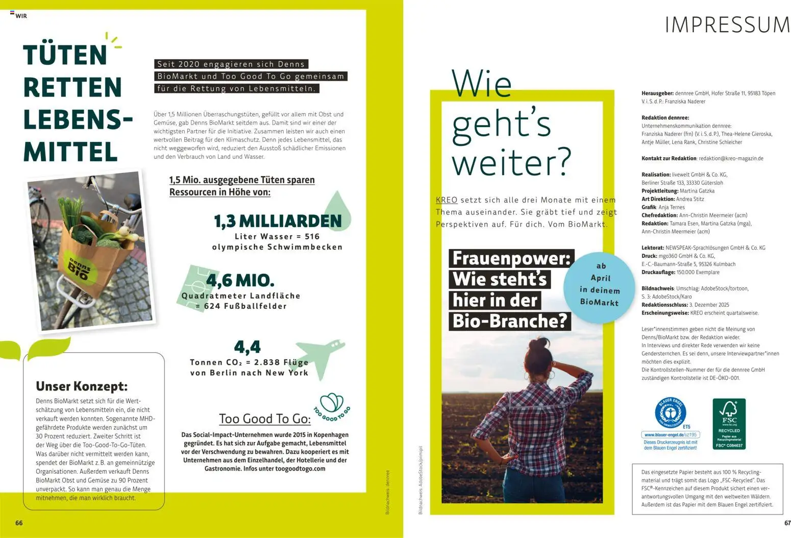 Denns BioMarkt  KREO Magazin gültig ab 16.01.2026 | Seite: 34 | Produkte: Wasser, Gemüse, Obst, Libacomb