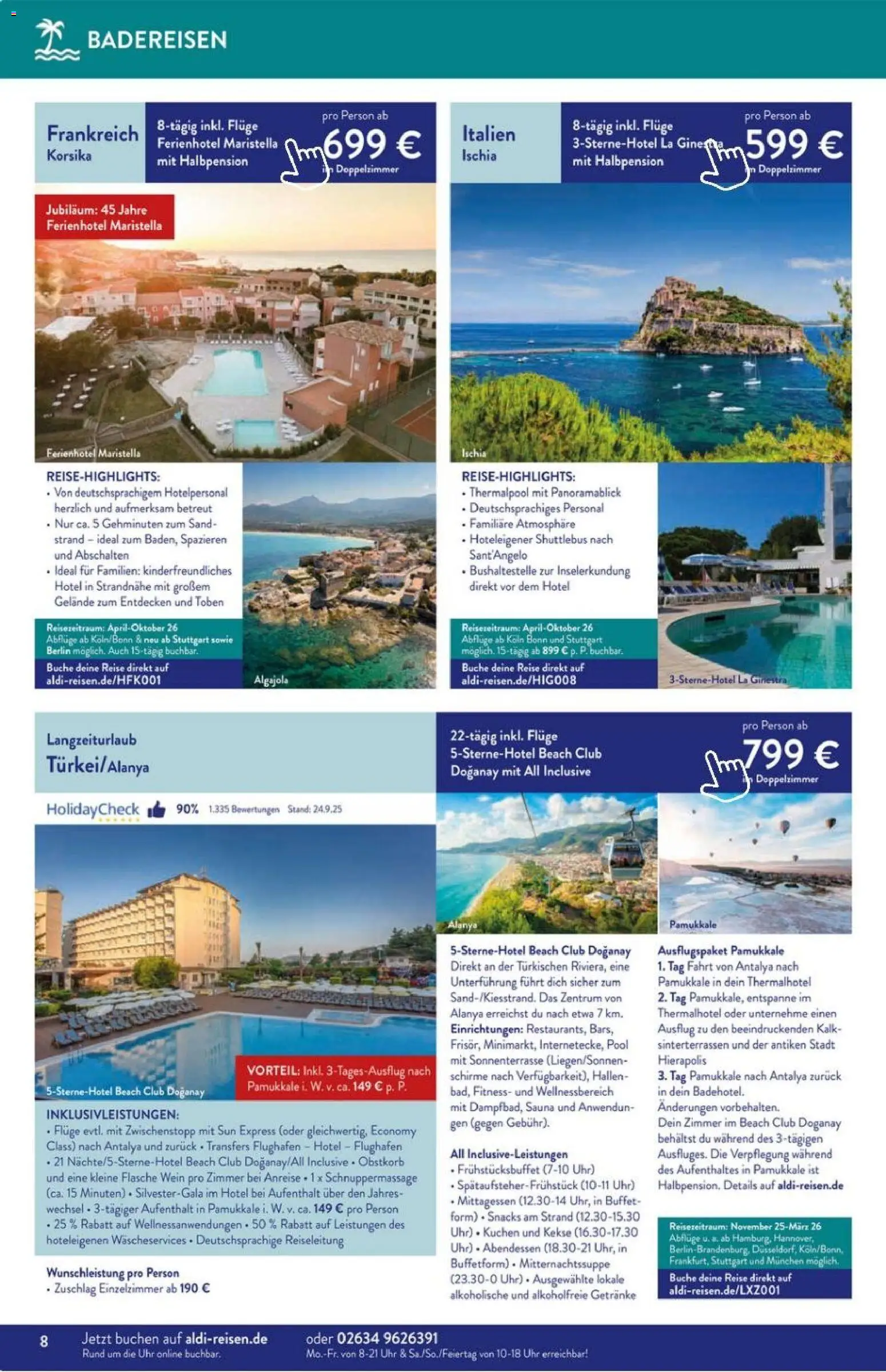 Aldi Süd Reisemagazin November 2025 – gültig ab 01.11.2025 | Seite: 8