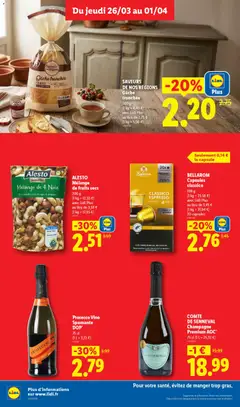 LIDL - Prévisualisation de COMTE DE SENNEVAL Champagne Premium AOC*, 75 cl Champagne Premium AOC* valide à partir de 26.03.2026 | Page: 12 | Produits: Noix de cajou, Café, Noix, Amandes