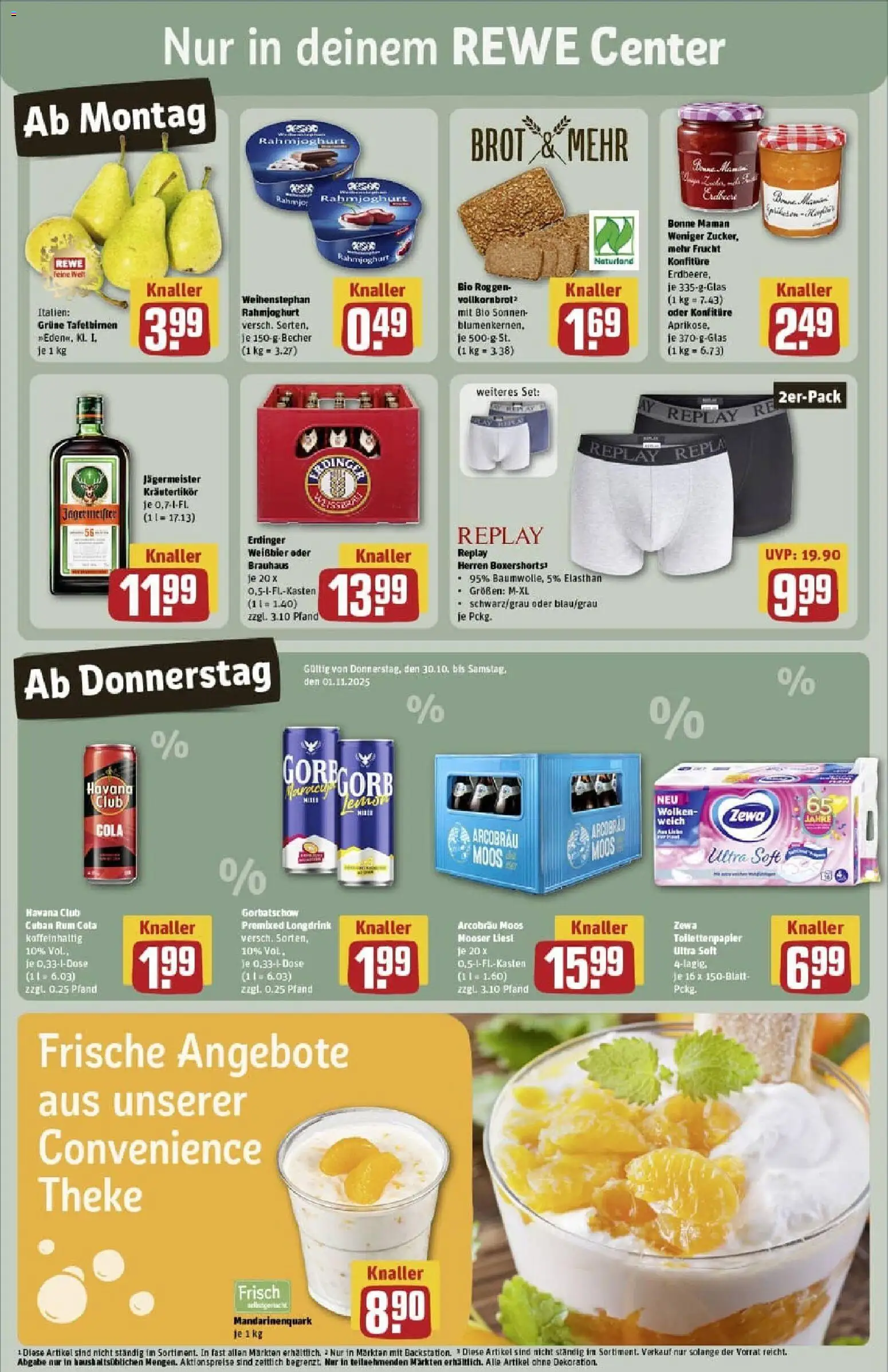 Rewe prospekt Ingolstadt	 – gültig ab 26.10.2025 | Seite: 5 | Produkte: Havana club, Cola, Theke, Brot