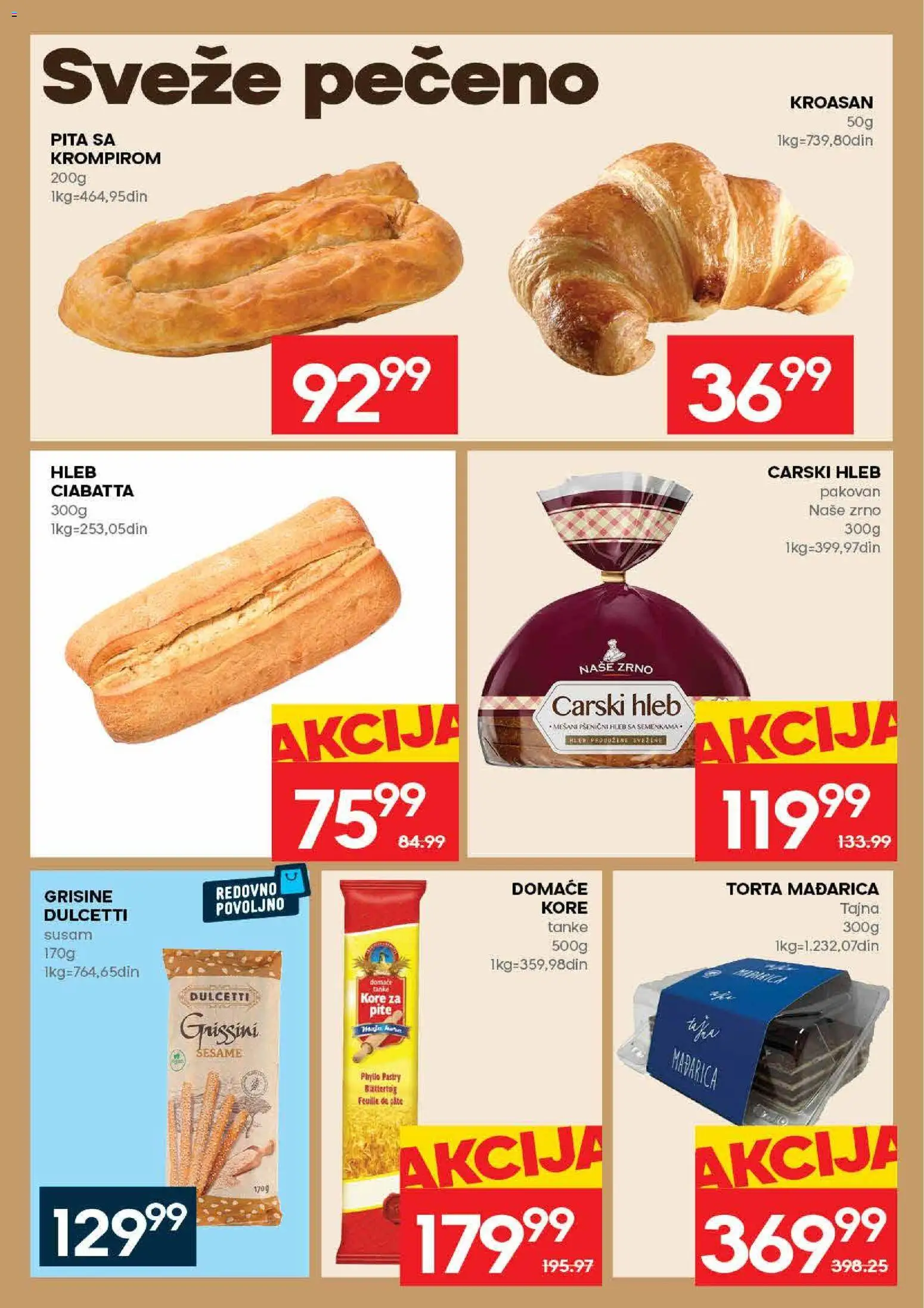 Idea katalog - važi od 09.04.2026 | Strana: 14 | Proizvode: Kroasan, Pita, Hleb, Torta