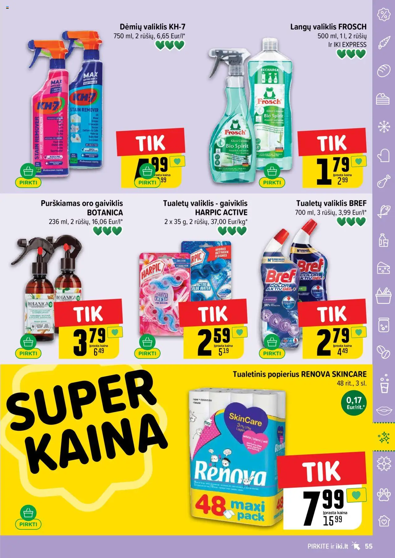 IKI akcijos nuo 08.09.2025 | Puslapis: 55 | Prekių: Tualetinis popierius
