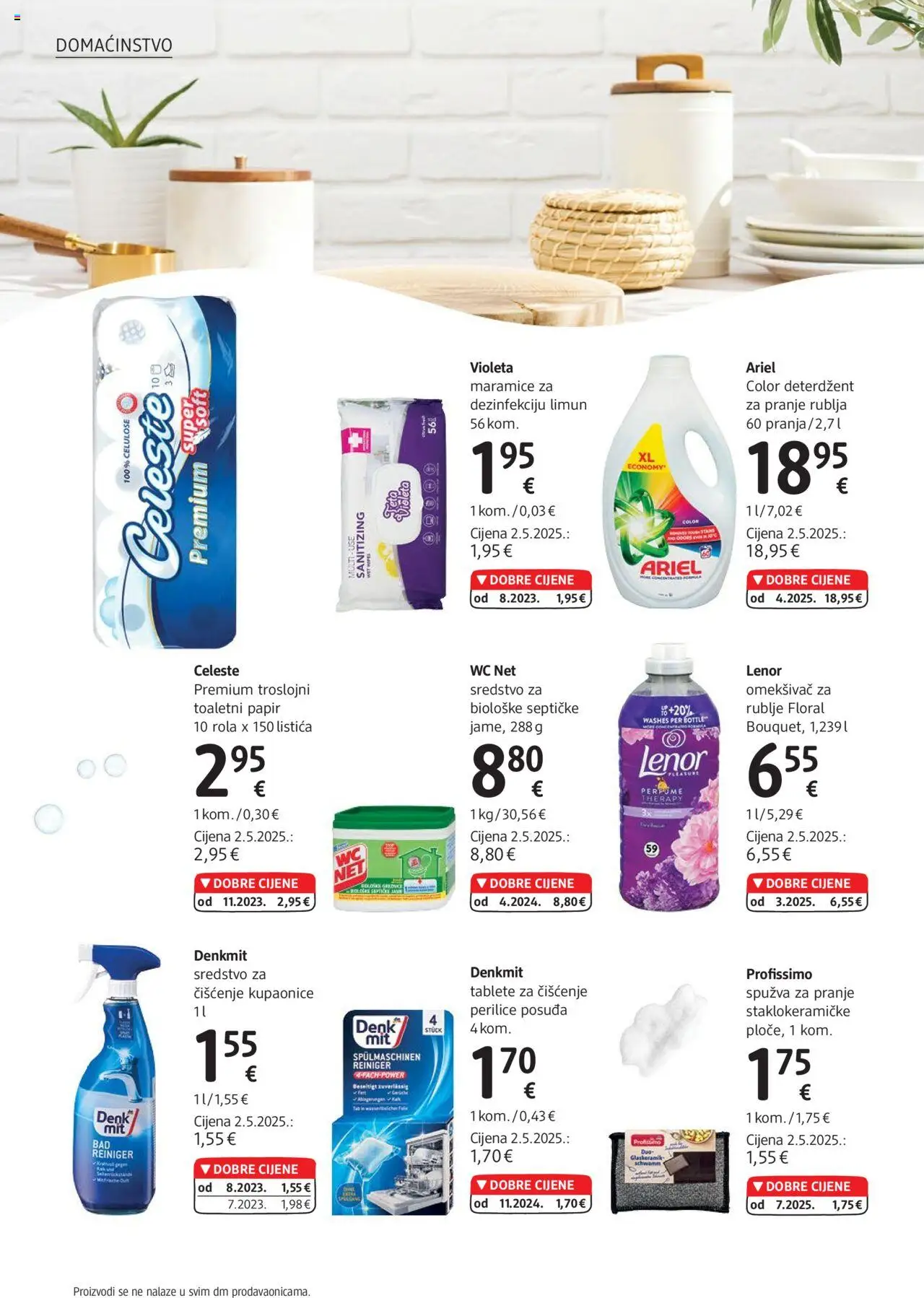 DM katalog | vrijedi od 01.08.2025 | Stranica: 26 | Proizvodi: Omekšivač, Deterdžent, Limun, Lenor