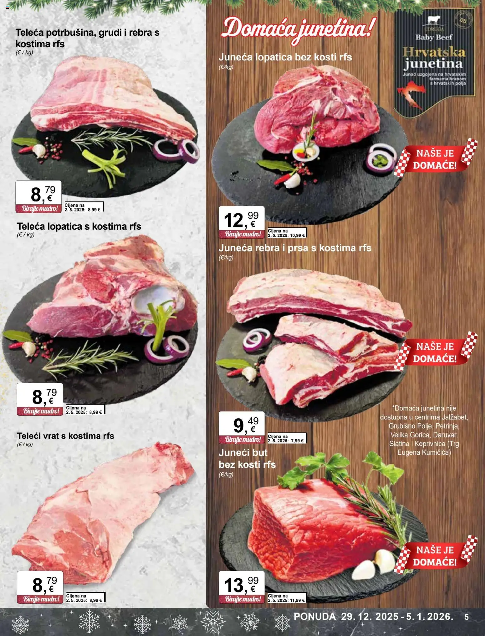 KTC katalog | vrijedi od 29.12.2025 | Stranica: 5 | Proizvodi: Juneći but, Junetina, Lopatica