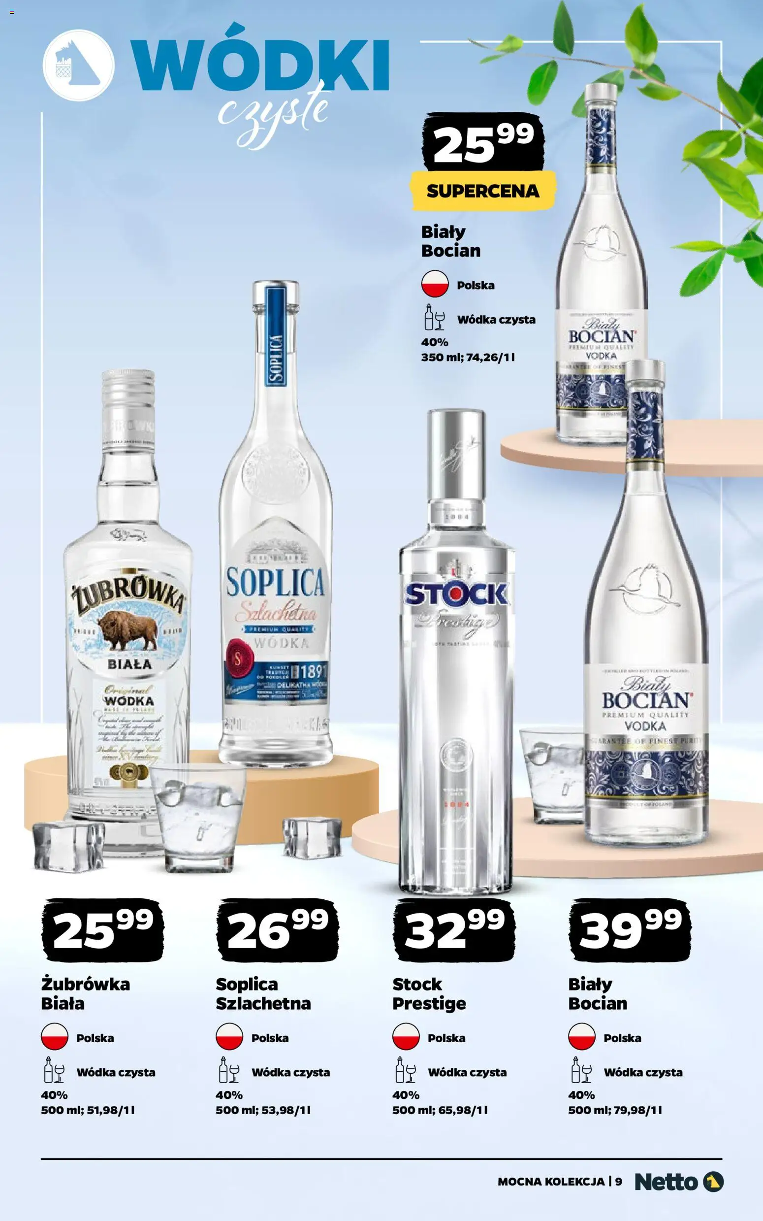 Netto gazetka - Alkohole mocne od 27.04.2026 | Strona: 9 | Produkty: Żubrówka, Vodka, Wódka