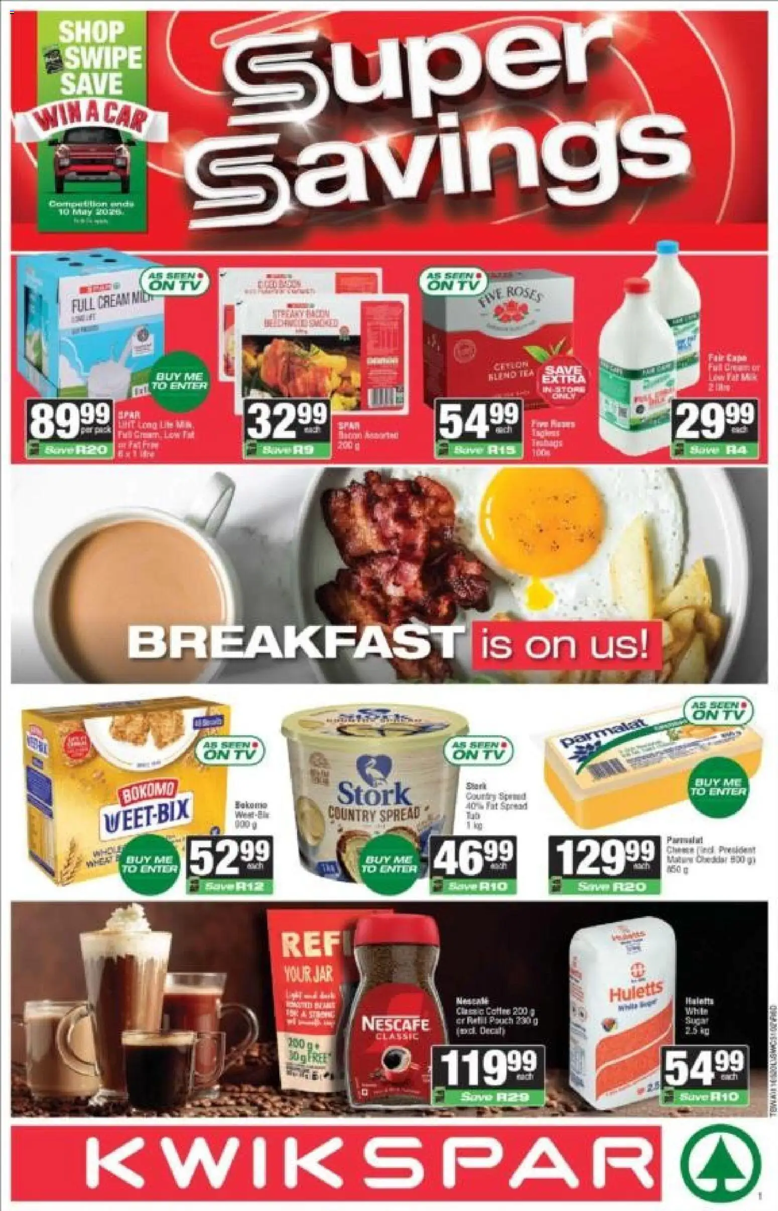 New KWIKSPAR catalogue – valid from 22.04.2026 | Page: 1 | Products: TV, Tea, Cream
