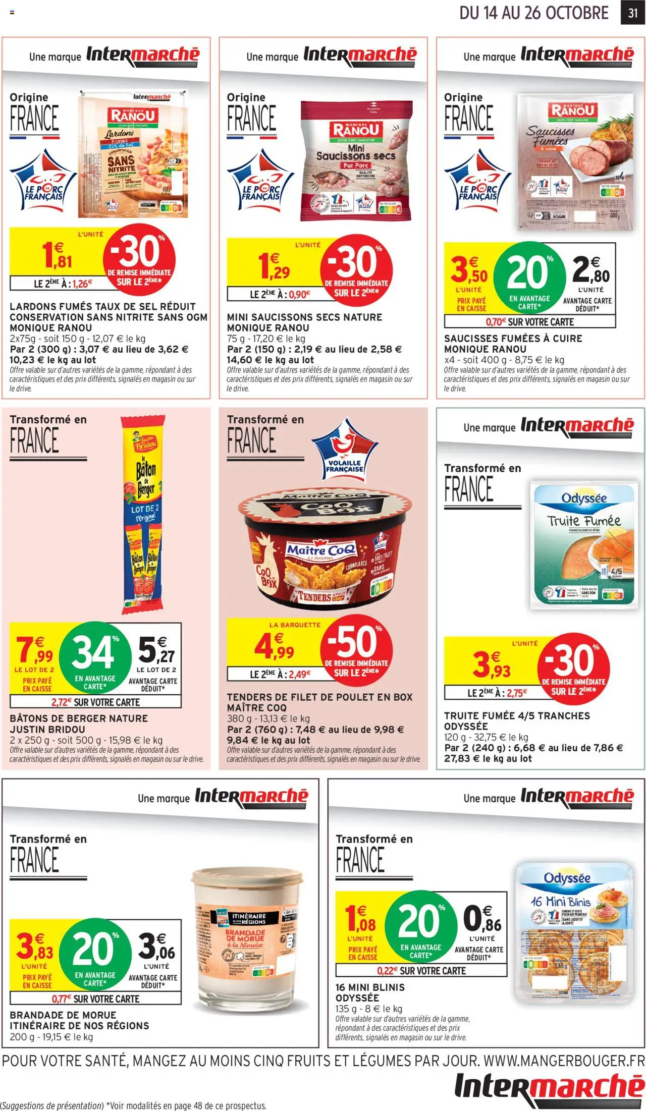 {H1} | Page: 31 | Produits: Farine, Lardons, Sel, Porc