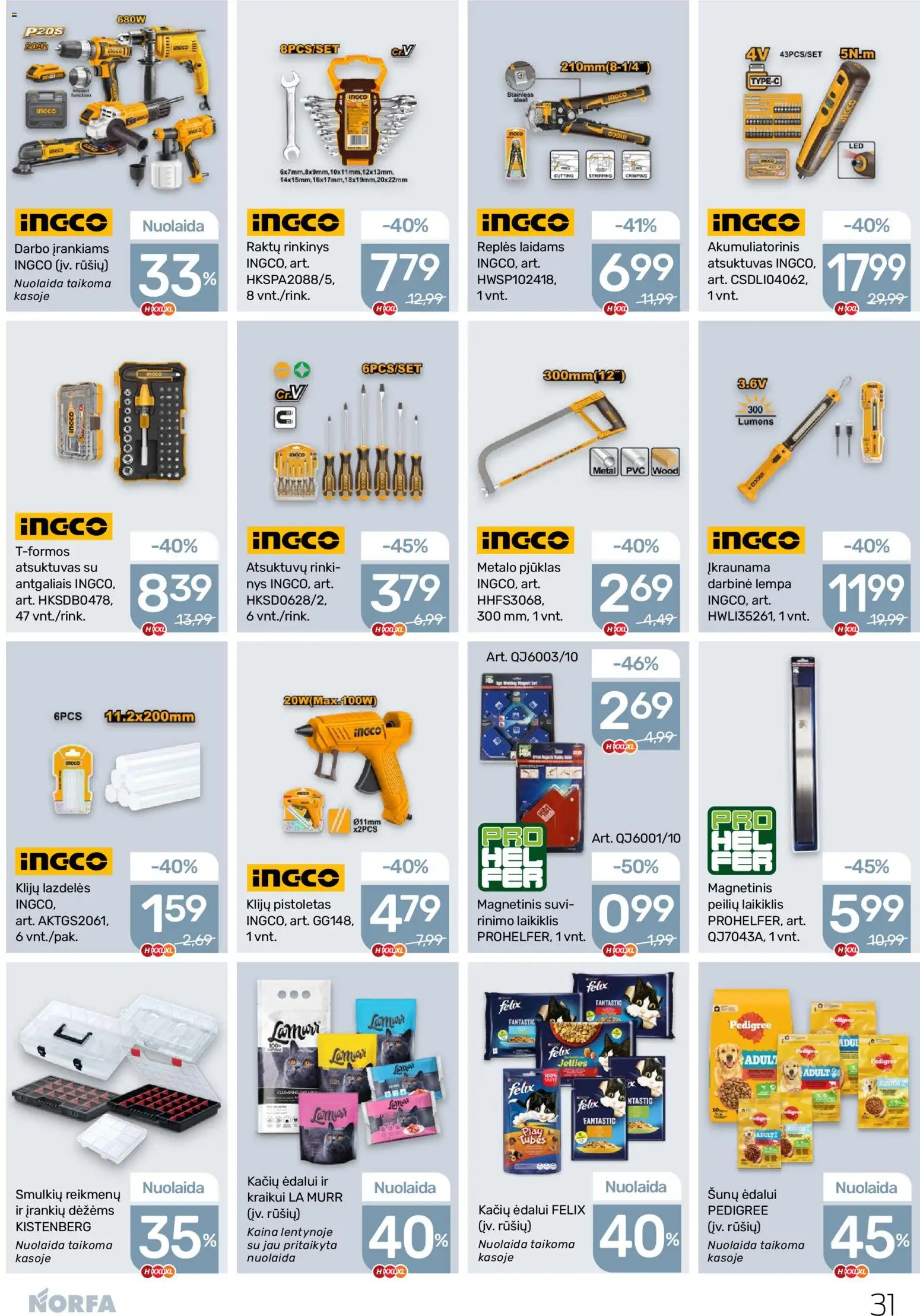 NORFA akcijos nuo 11.12.2025 | Puslapis: 31 | Prekių: Lempa