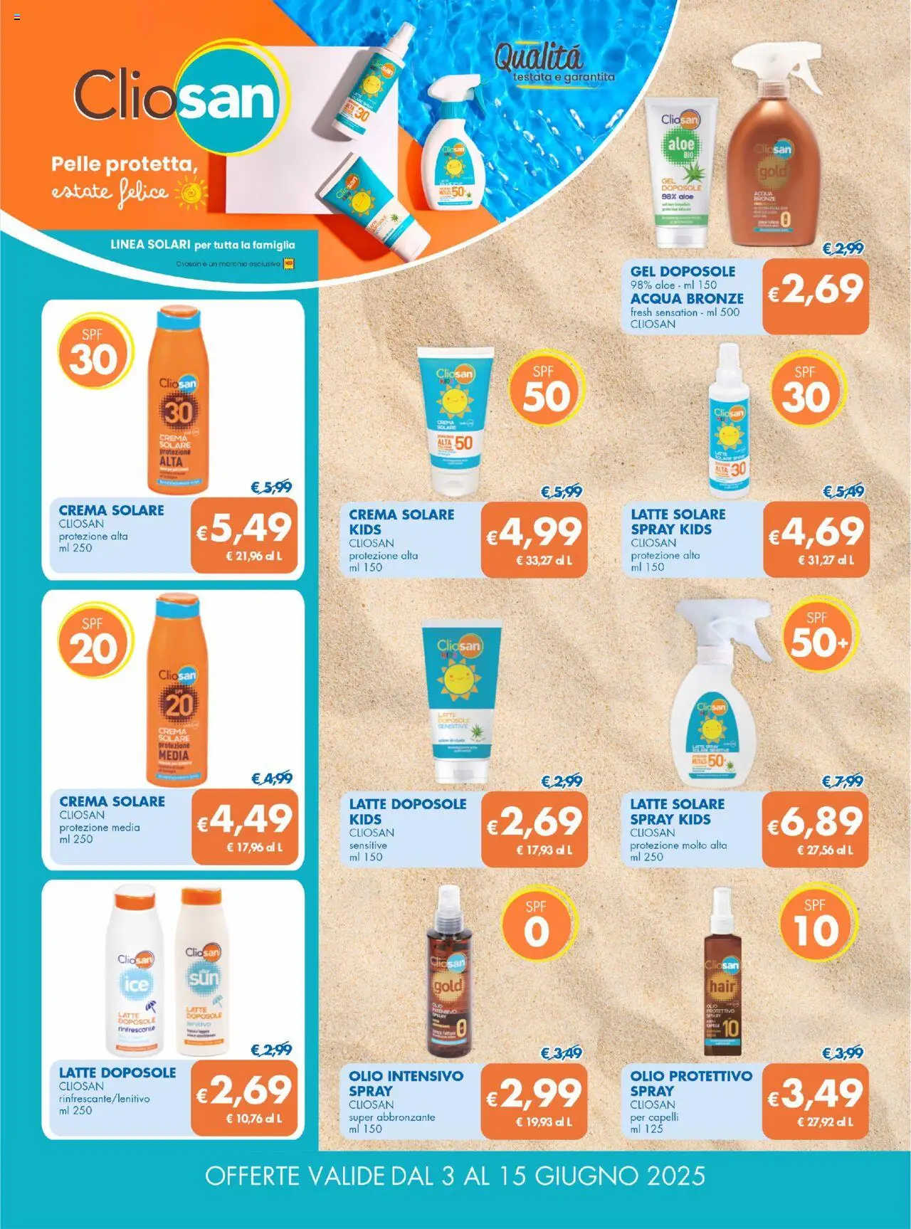 Volantino MD Discount del 03.06.2025 | Pagina: 24 | Prodotti: Crema, Crema solare, Latte, Olio