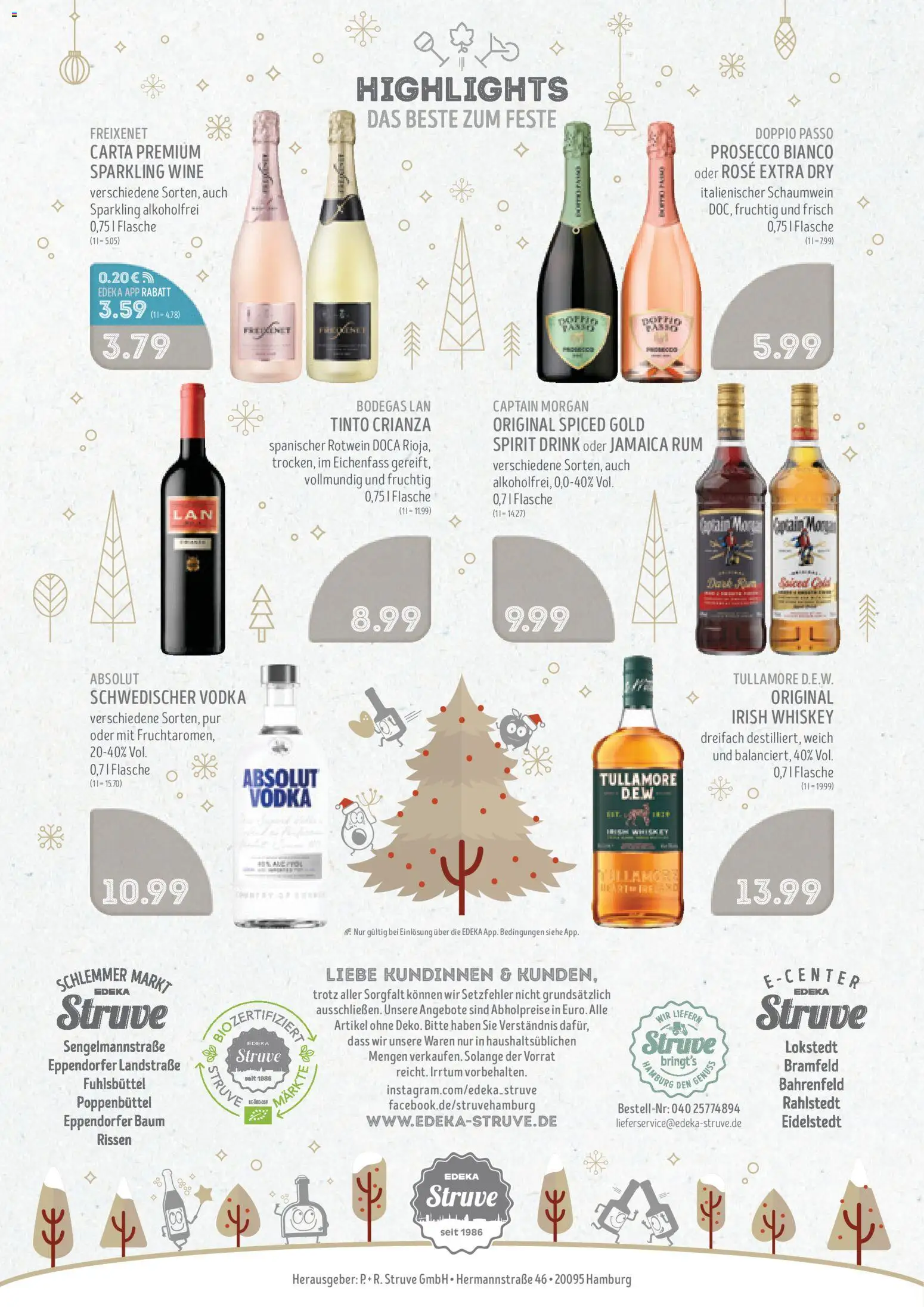 Edeka Struve Prospekt 	 – gültig ab 22.12.2025 | Seite: 16 | Produkte: Freixenet, Rum, Prosecco, Vodka