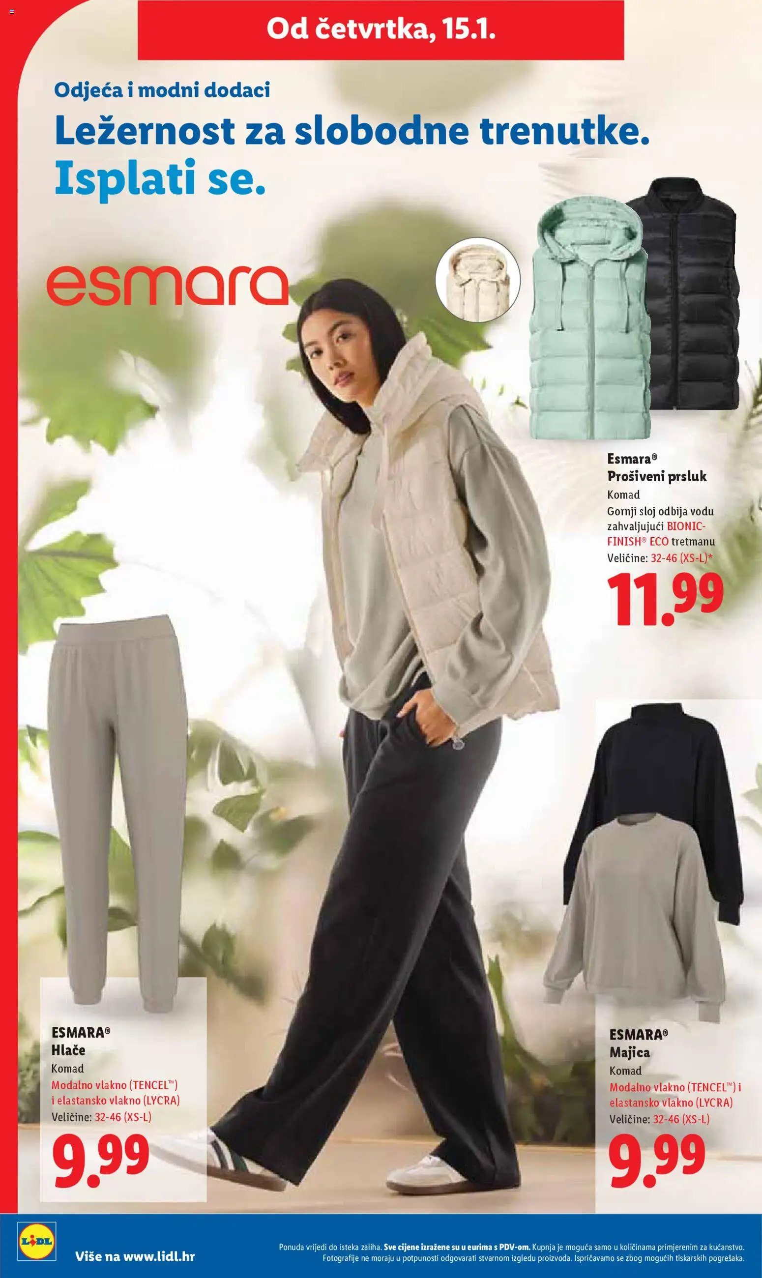 Lidl katalog | vrijedi od 12.01.2026 | Stranica: 30 | Proizvodi: Odjeća, Majica, Prsluk, Hlače