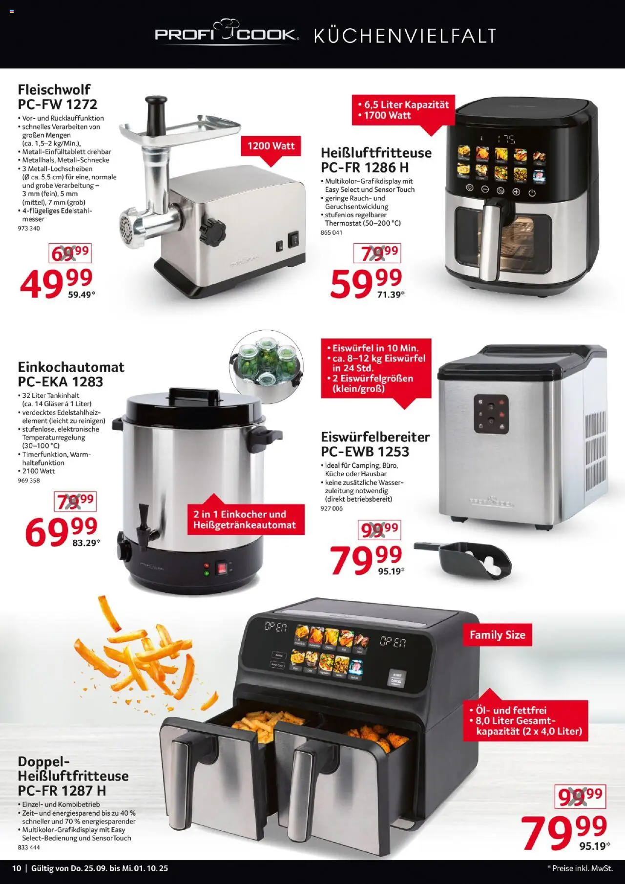 Selgros  Non Food – gültig ab 25.09.2025 | Seite: 10 | Produkte: Öl, Küche, Wasser, Heißluftfritteuse