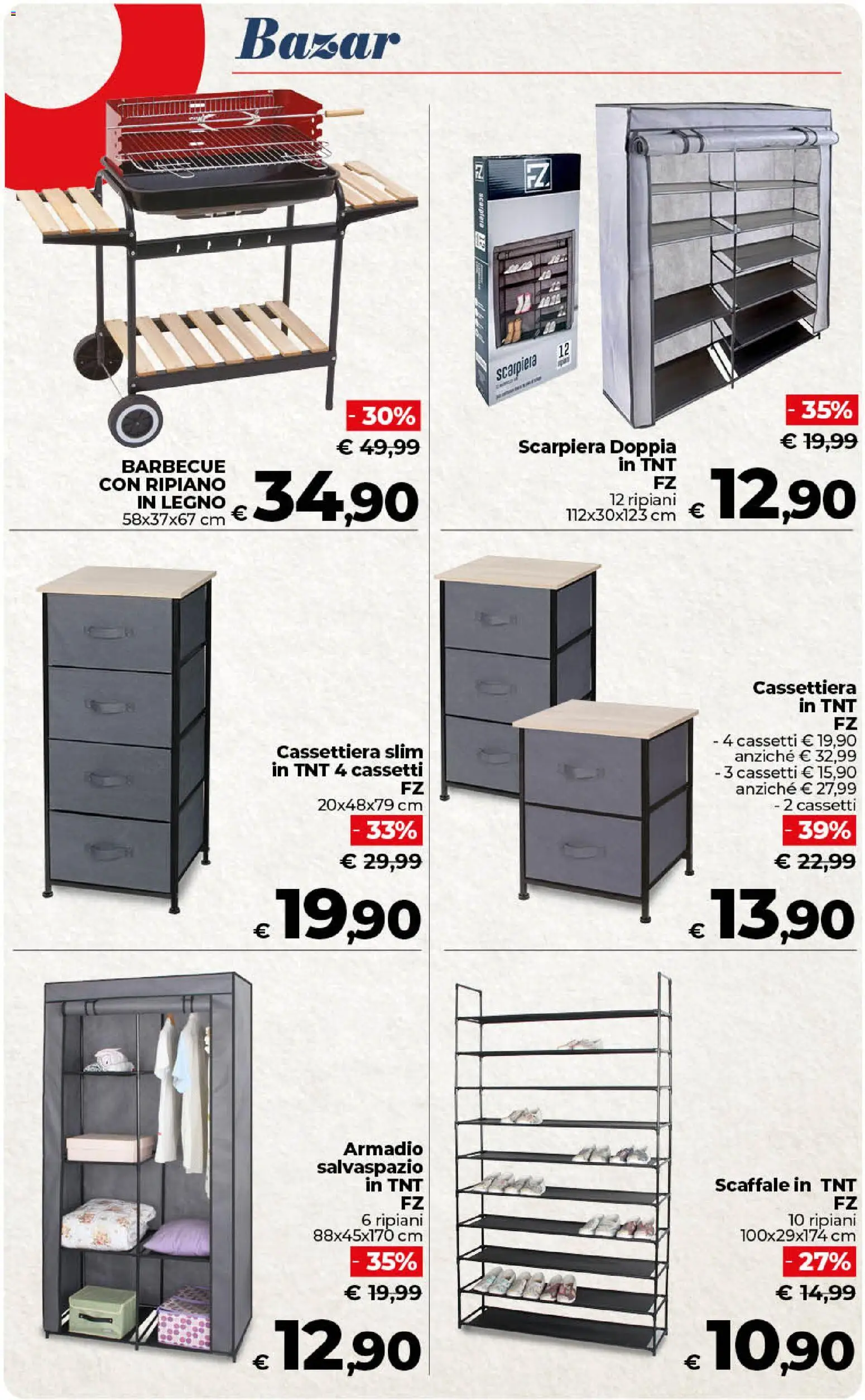 Volantino COOP del 17.04.2026 | Pagina: 51 | Prodotti: Ripiano, Barbecue, Scaffale, Scarpiera