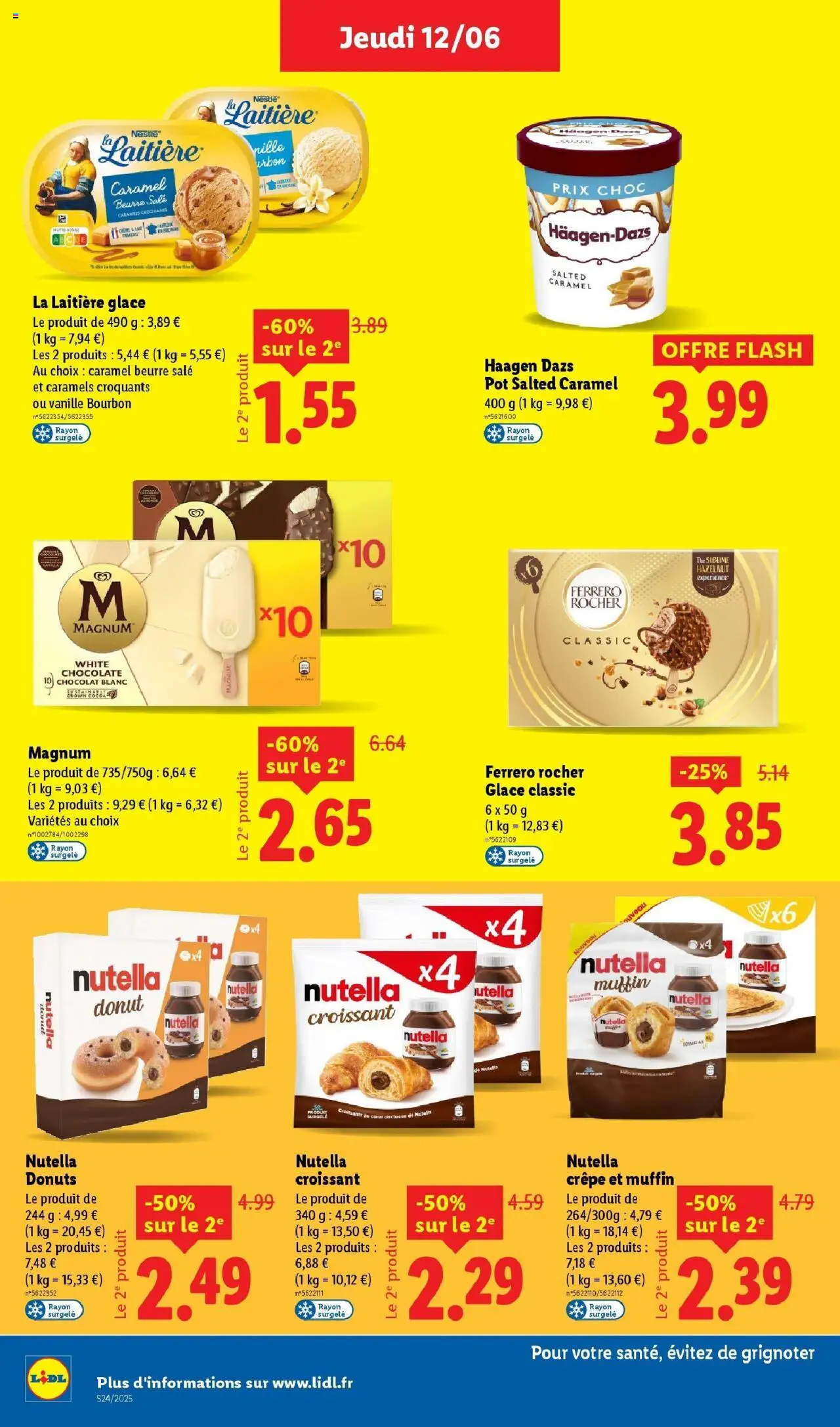  | Page: 20 | Produits: Donut, Ferrero rocher, Nutella, Thé