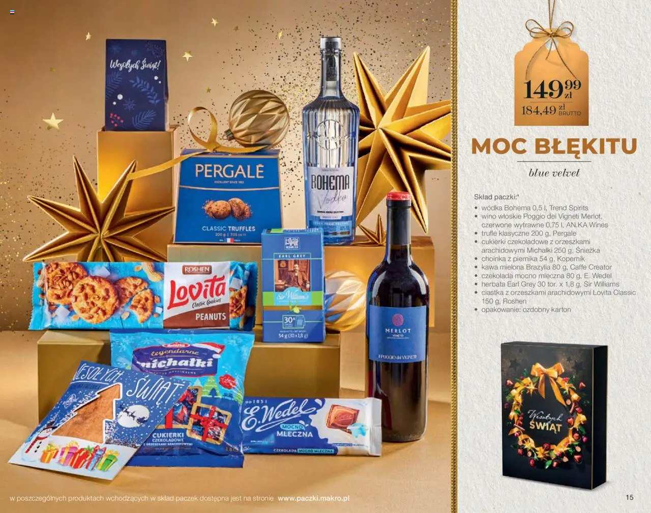 Makro Gazetka - Świat prezentów od 06.10.2025 | Strona: 15 | Produkty: Choinka, Pączki, Czekolada, Herbata
