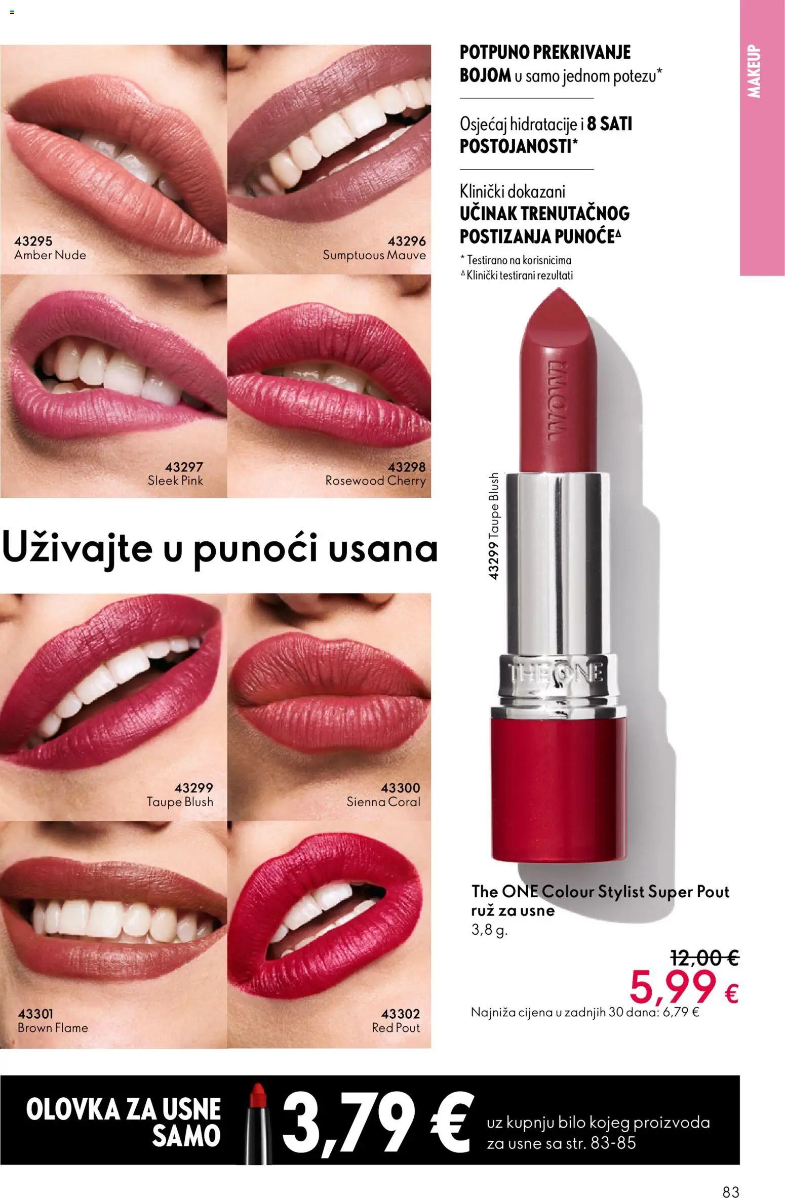 Oriflame katalog | vrijedi od 11.03.2026 | Stranica: 83 | Proizvodi: Olovka za usne, Ruž