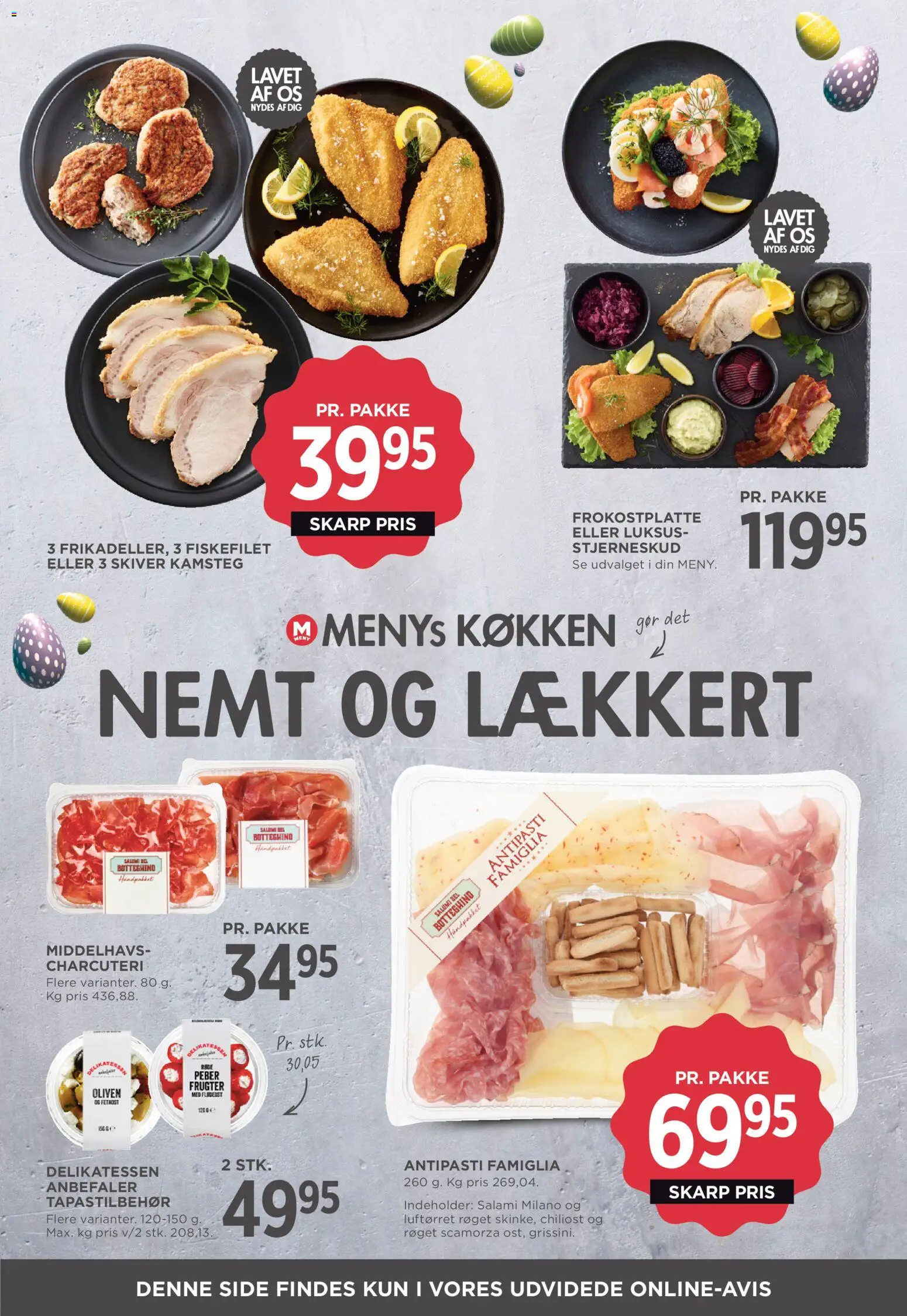 Meny tilbudsavis – gyldig fra 27.03.2026 | Side: 20 | Produkter: Salami, Peber, Fetaost, Oliven