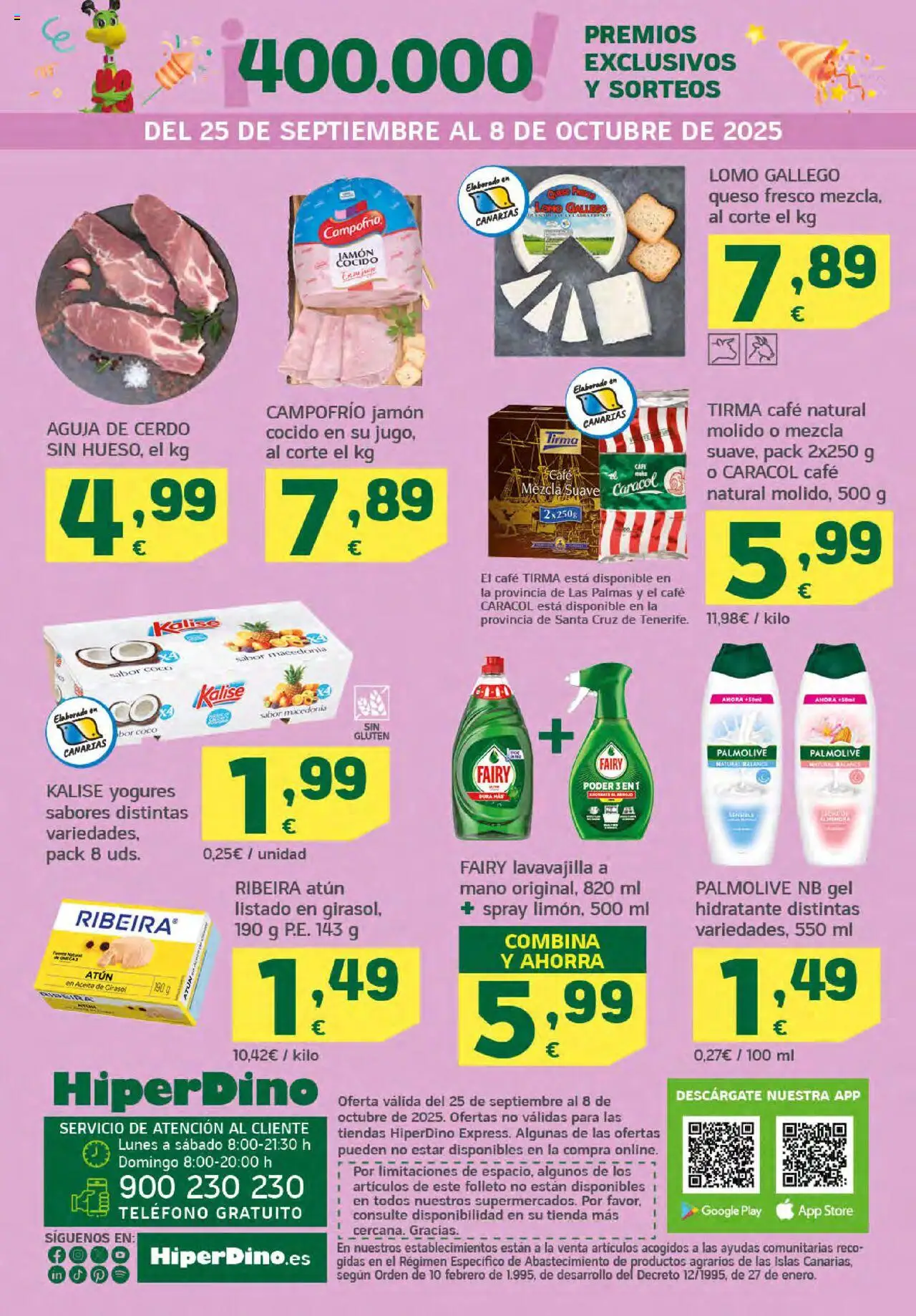 HiperDino folleto │ válido desde el 25.09.2025 | Página: 52 | Productos: Aceite, Café, Teléfono, Aceite de girasol