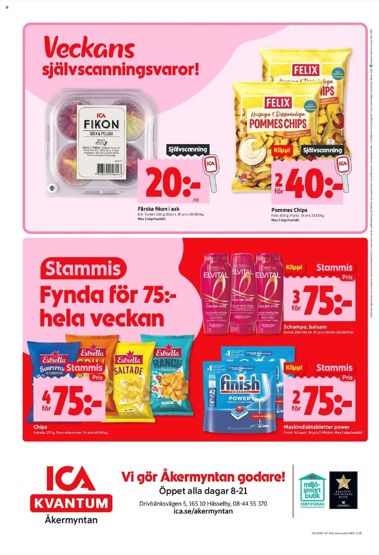 ICA Kvantum reklamblad aktuell från 25.08.2025 | Sida: 8 | Produkter: Balsam, Chips