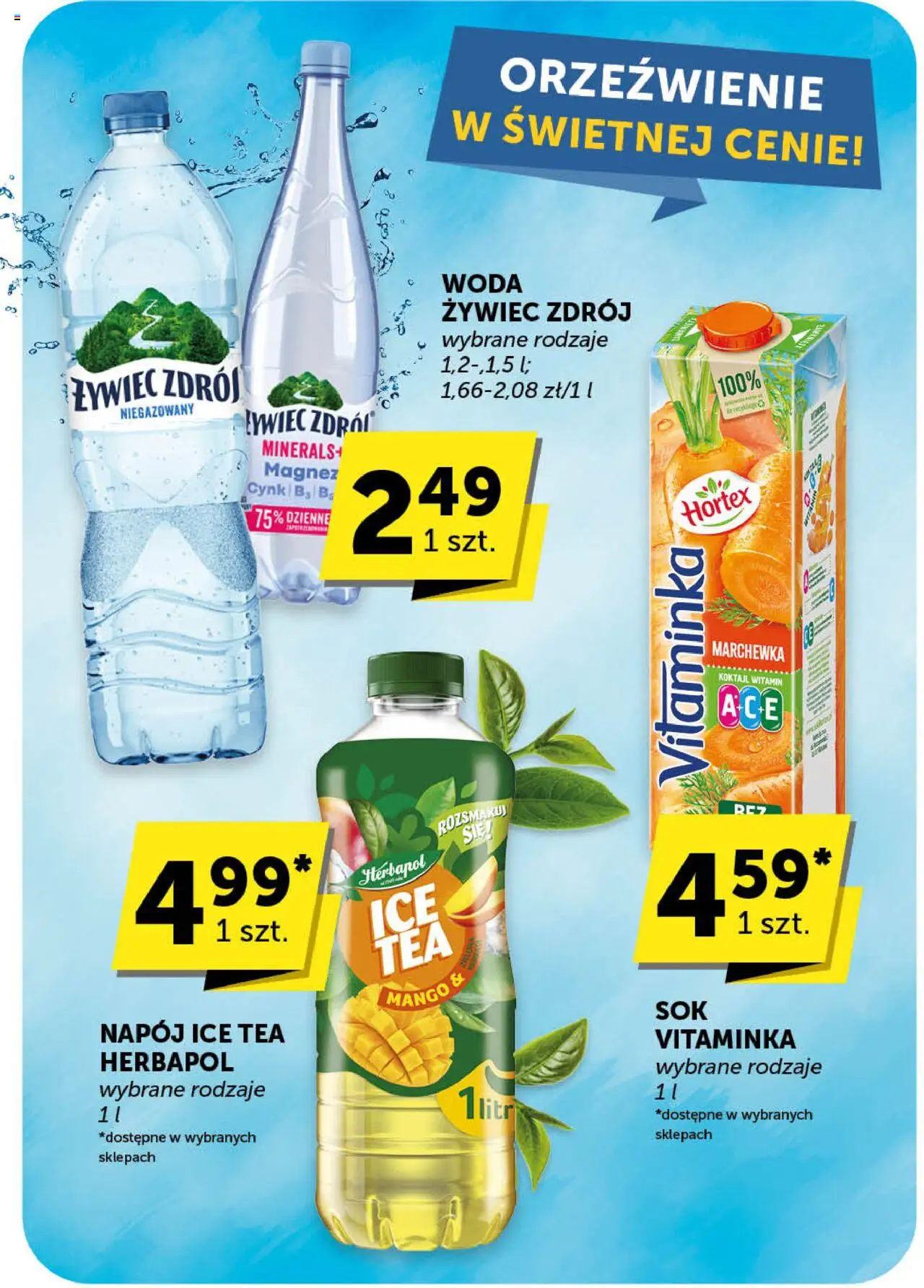 Groszek Gazetka od 18.09.2025 | Strona: 53 | Produkty: Mango, Ice Tea, Marchewka, Woda