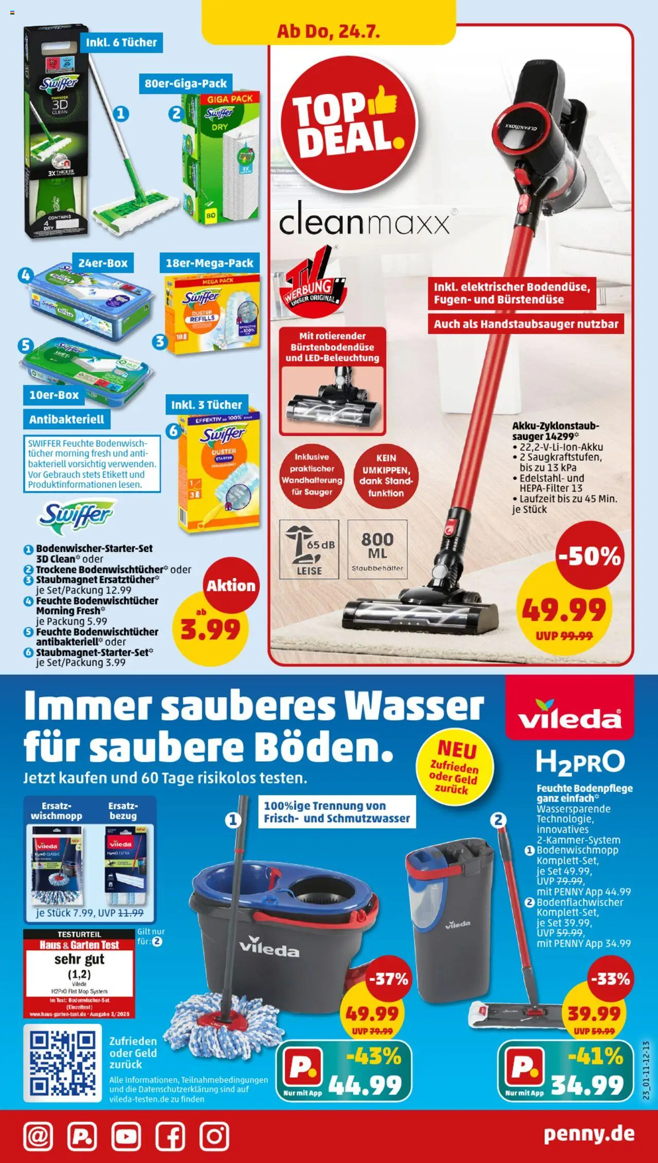 Penny Prospekt 	 - gültig ab dem 21.07.2025 | Seite: 23 | Produkte: Wasser, Swiffer