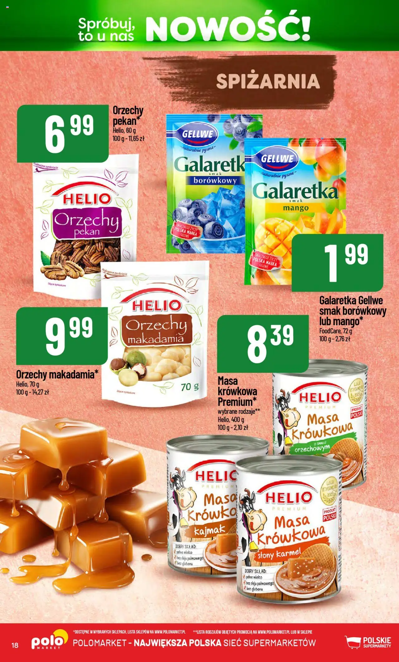 POLOmarket Gazetka - Nowości od 14.10.2025 | Strona: 18 | Produkty: Mango, Galaretka, Kajmak, Mleko