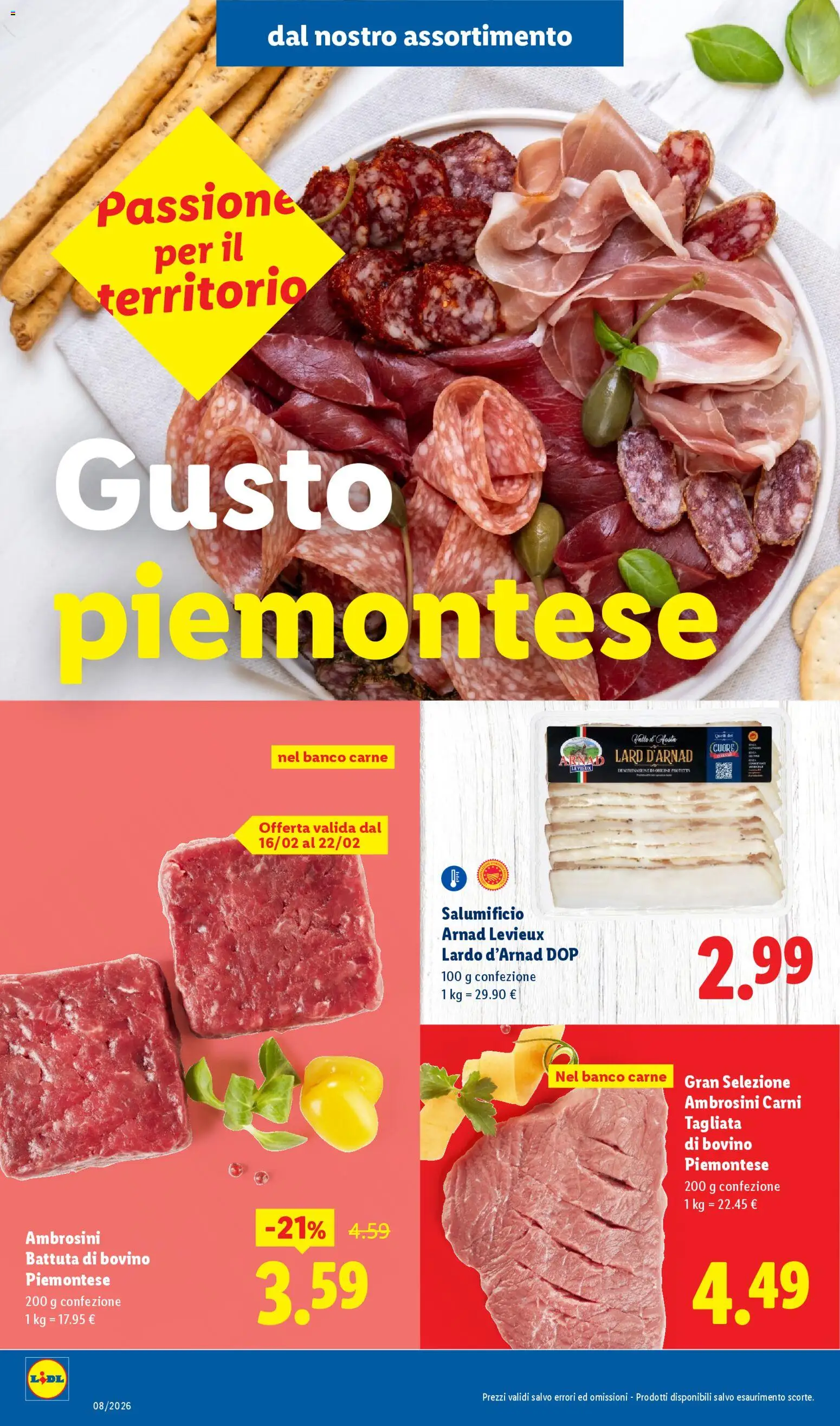 Volantino Lidl del 16.02.2026 | Pagina: 4 | Prodotti: Bovino