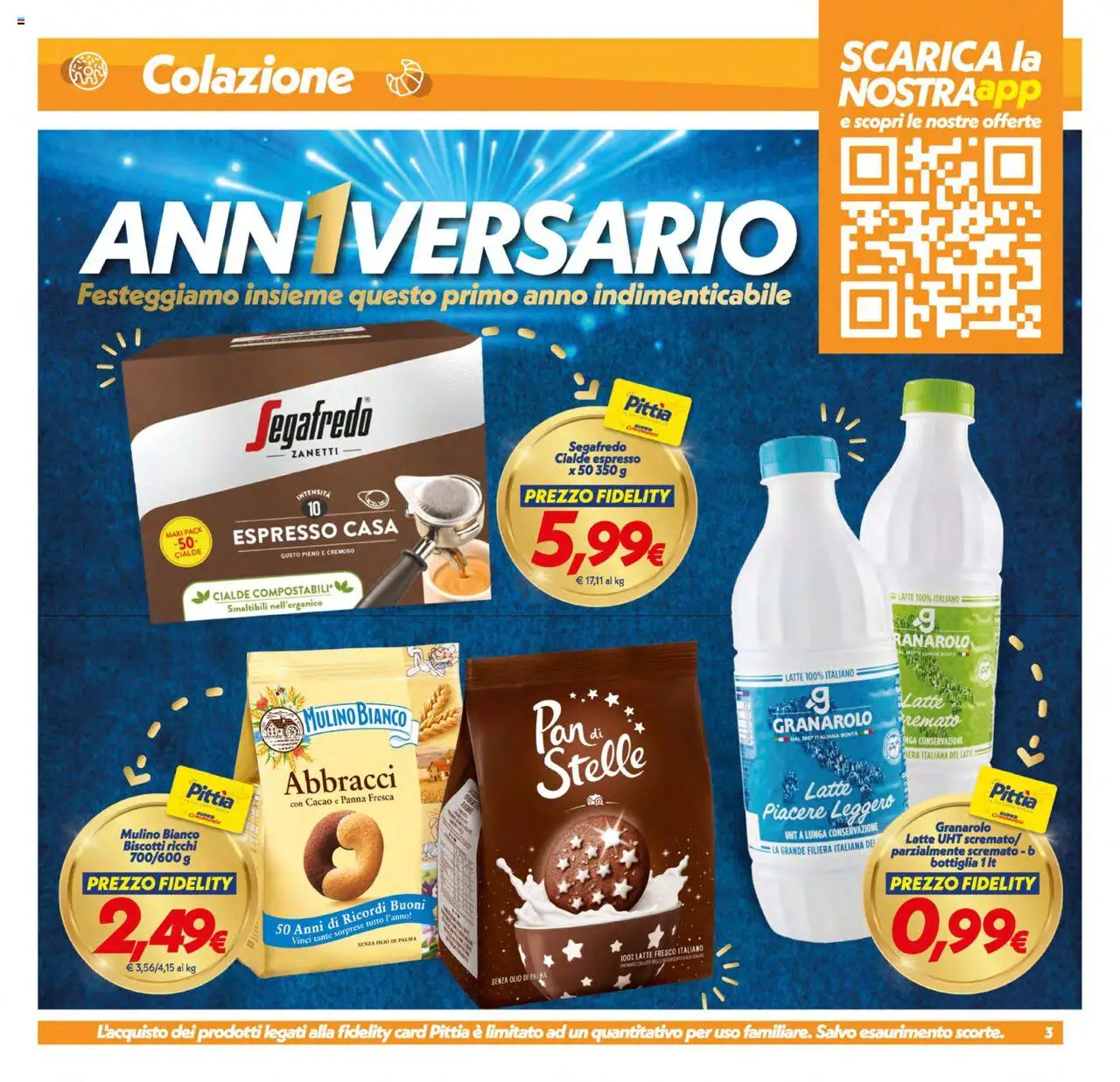 Volantino SuperConveniente del 17.10.2025 | Pagina: 3 | Prodotti: Panna, Latte, Olio, Bottiglia