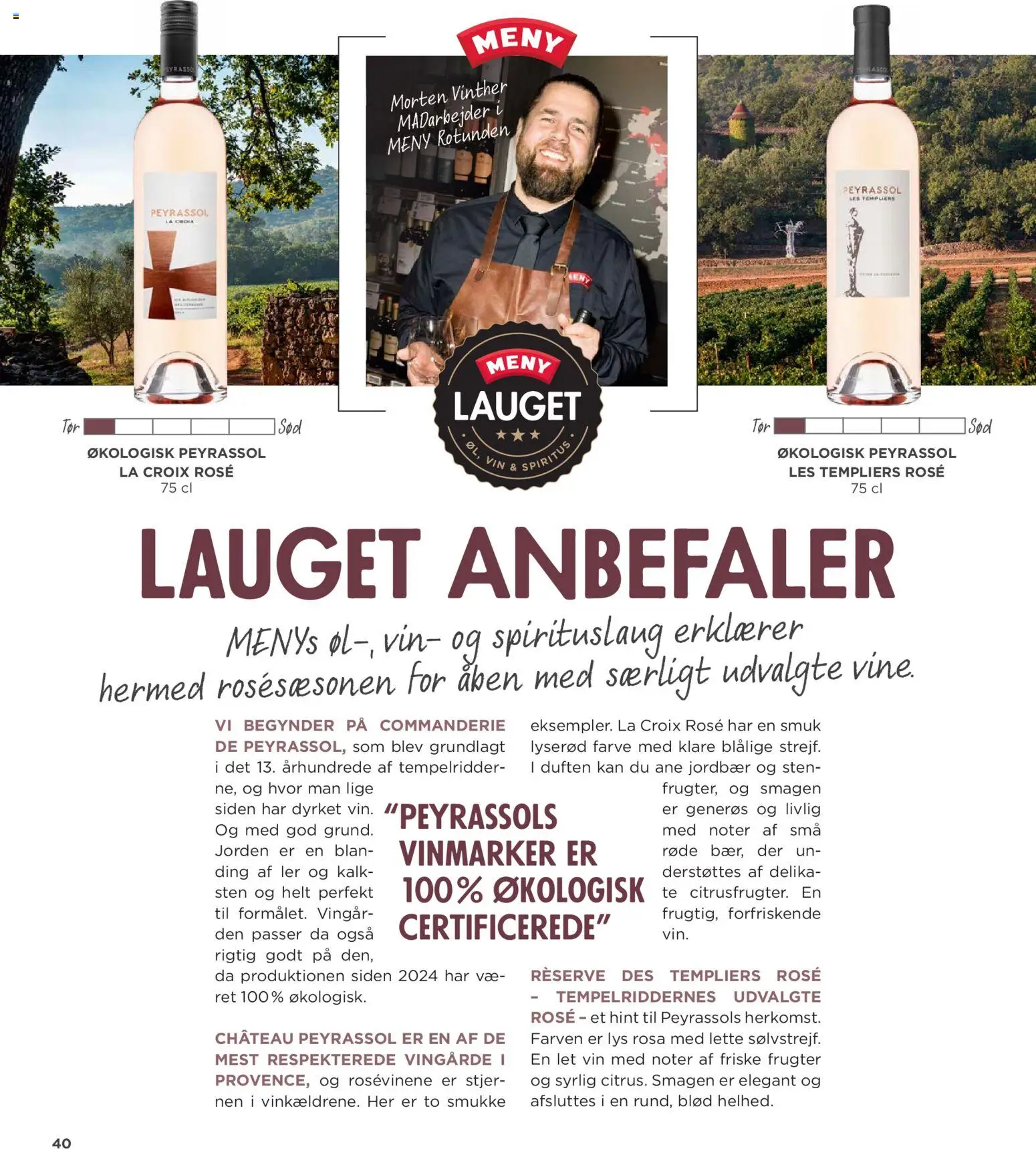 Meny tilbudsavis – gyldig fra 20.03.2026 | Side: 40 | Produkter: Vin, Te, Jordbær, Søm